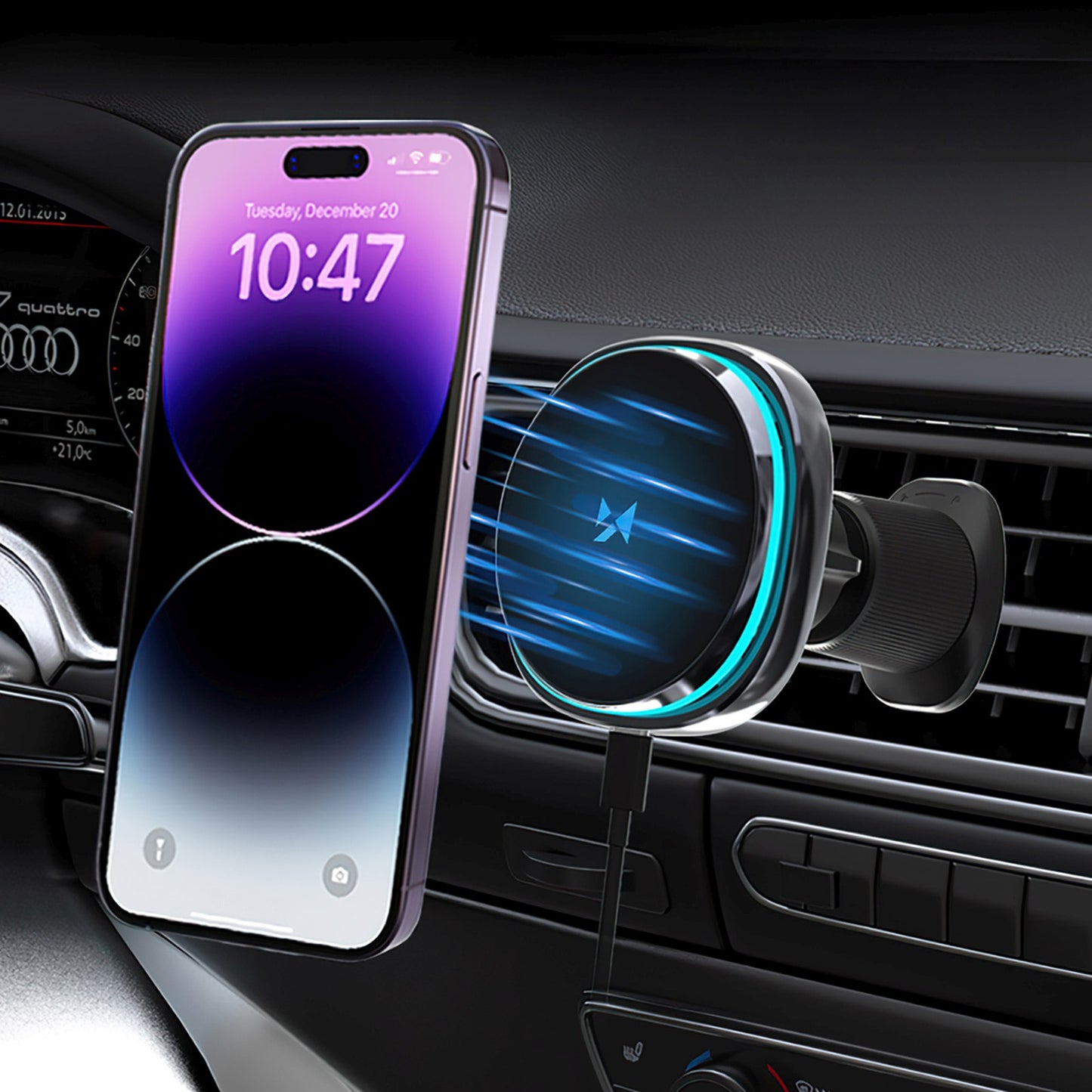 Mobile Phone Stands – Car holder with induction charger and - Carlat