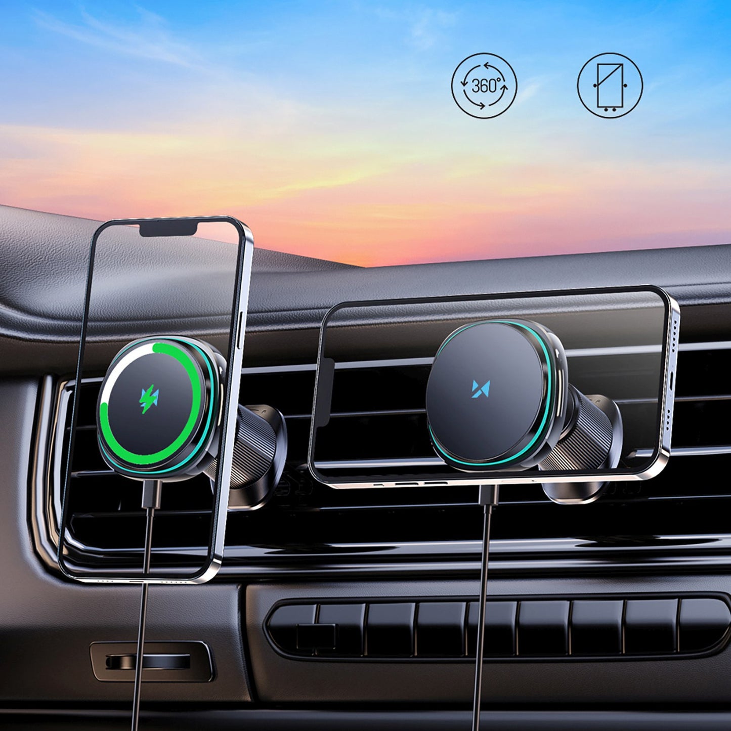 Mobile Phone Stands – Car holder with induction charger and - Carlat