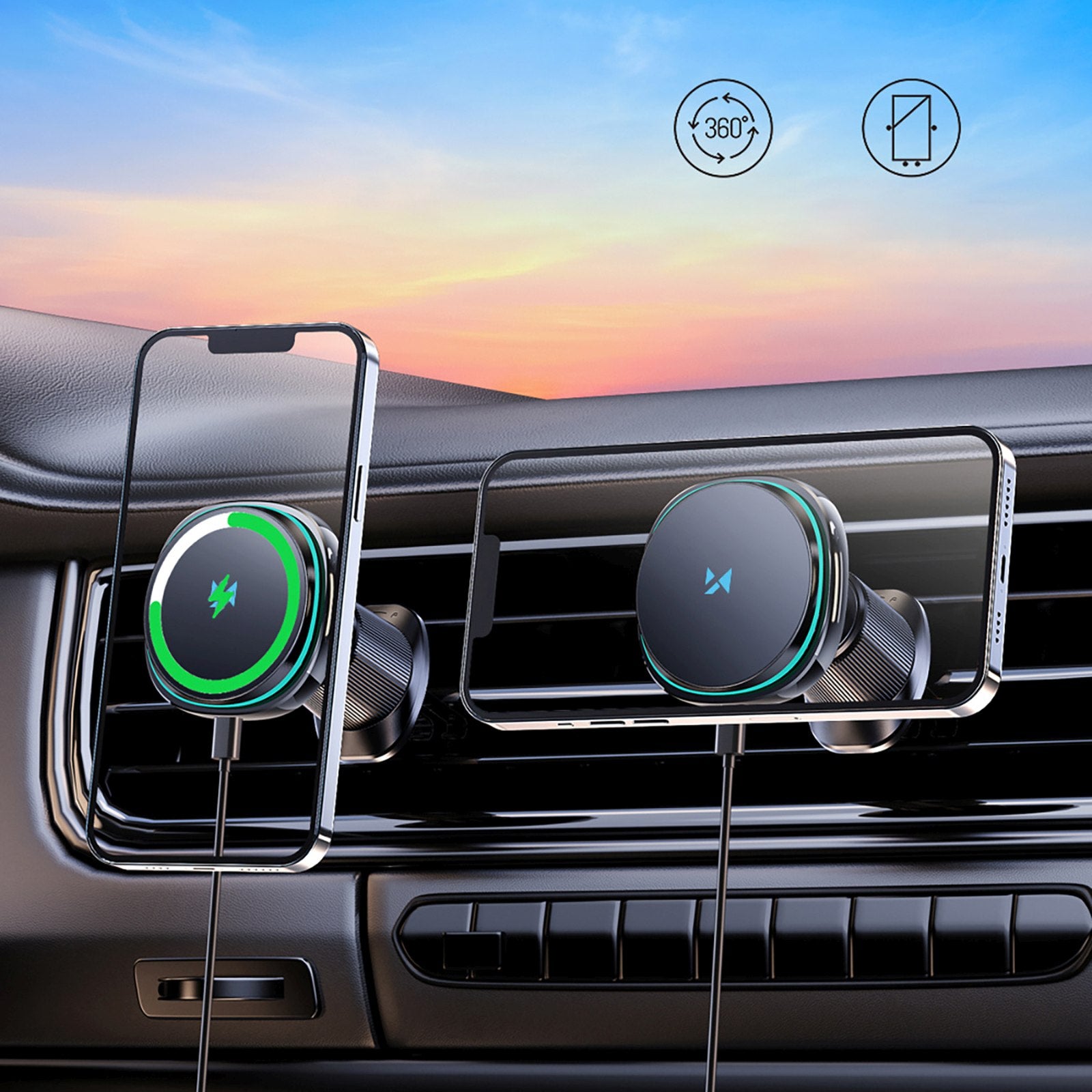 Mobile Phone Stands – Car holder with induction charger and - Carlat