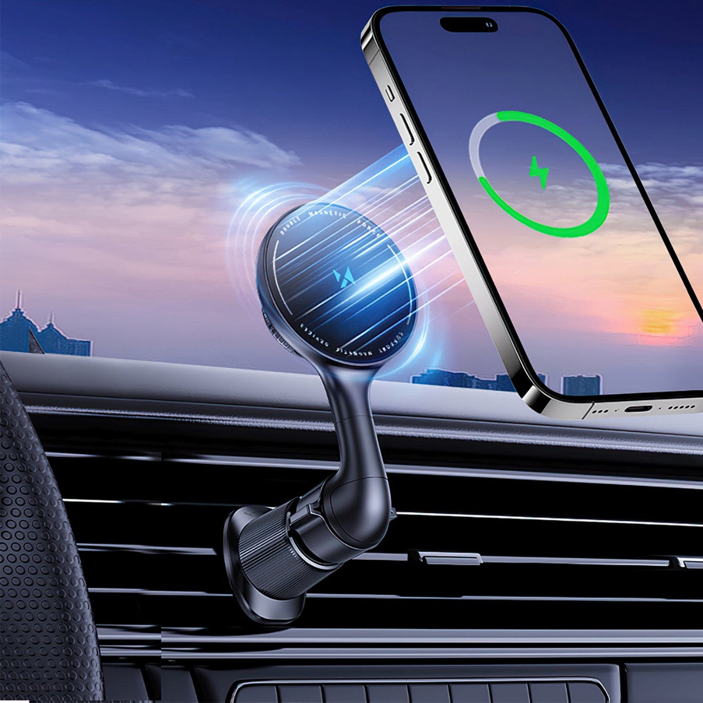 Mobile Phone Stands – Car holder with inductive phone charger - Carlat
