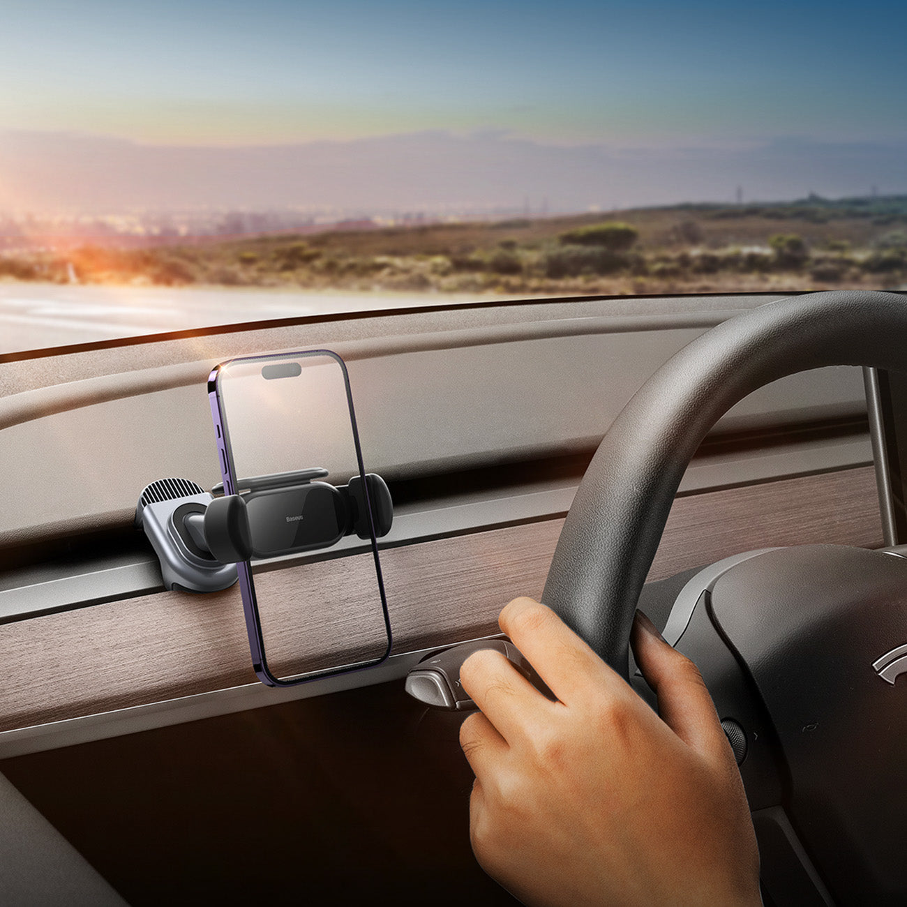Mobile Phone Stands – Car holder with solar panel for - Carlat
