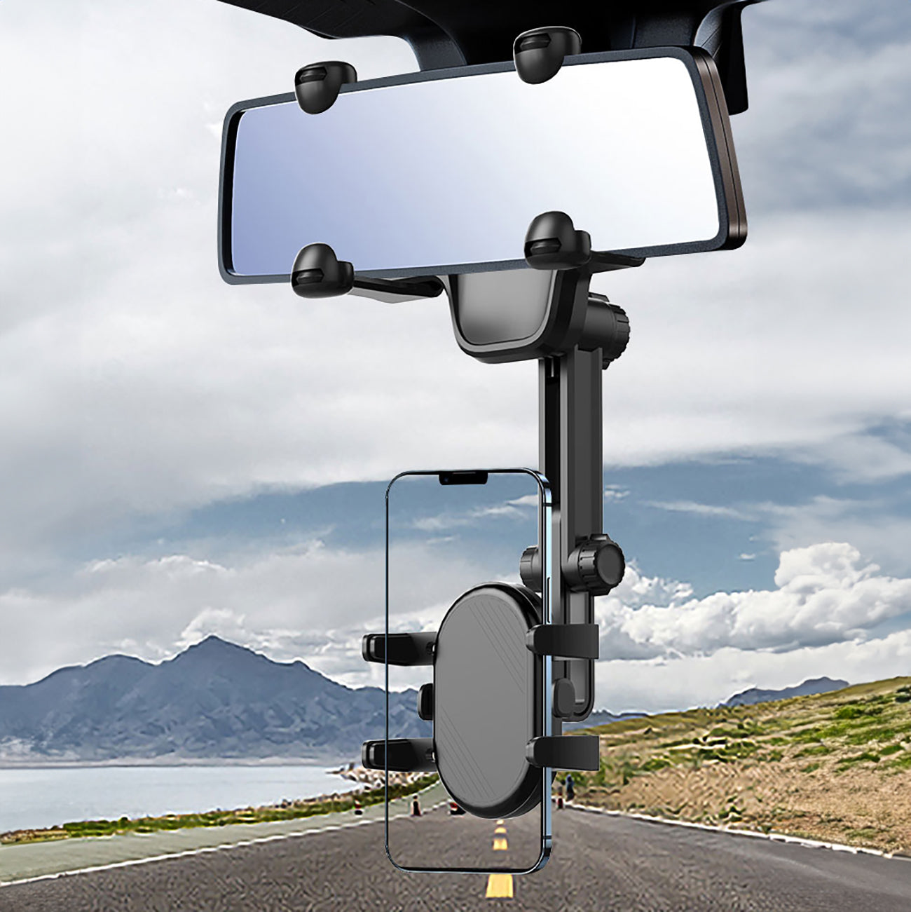 Mobile Phone Stands – Car phone holder for rearview mirror - Carlat