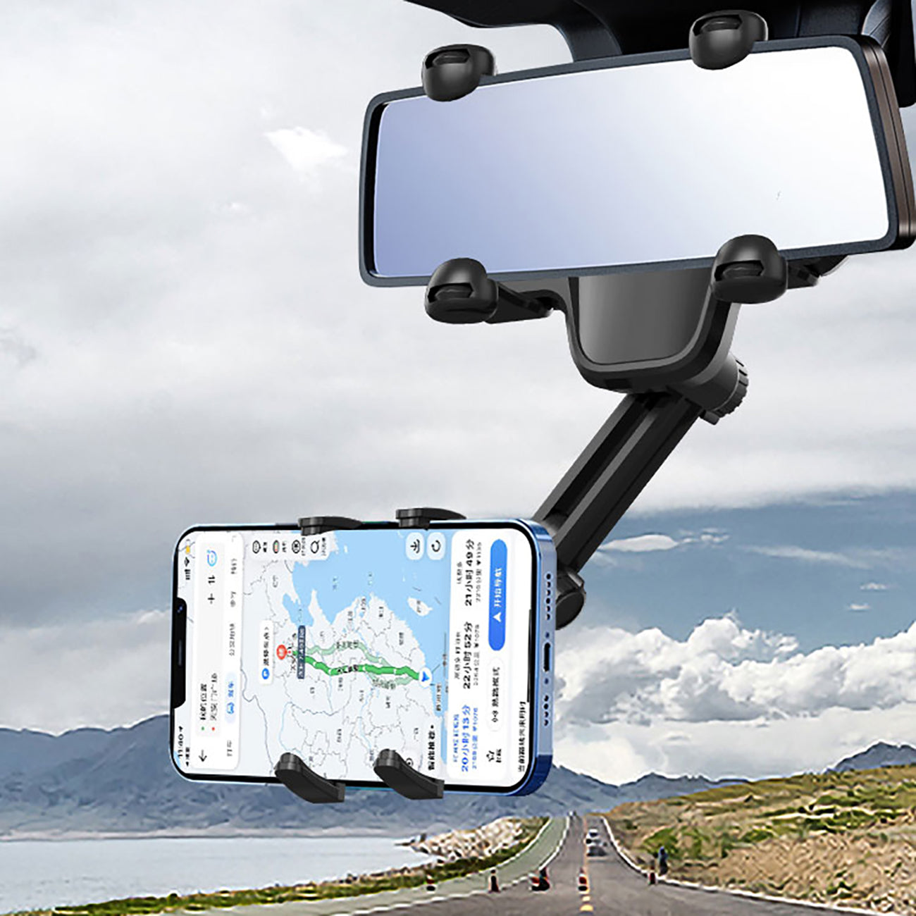 Mobile Phone Stands – Car phone holder for rearview mirror - Carlat