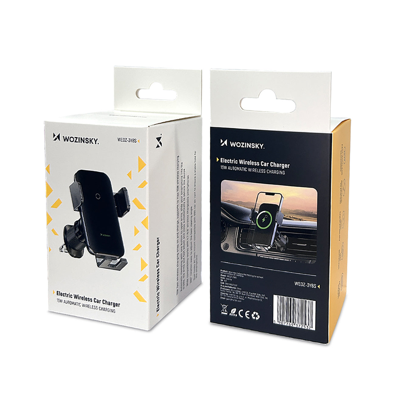 Mobile Phone Stands – Clamp car holder with inductive phone - Carlat