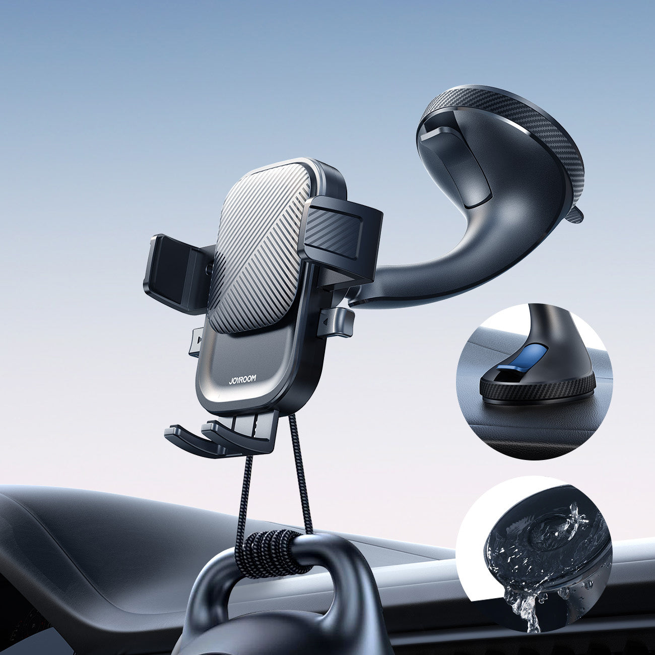 Mobile Phone Stands – Clamping car phone holder mounted on - Carlat