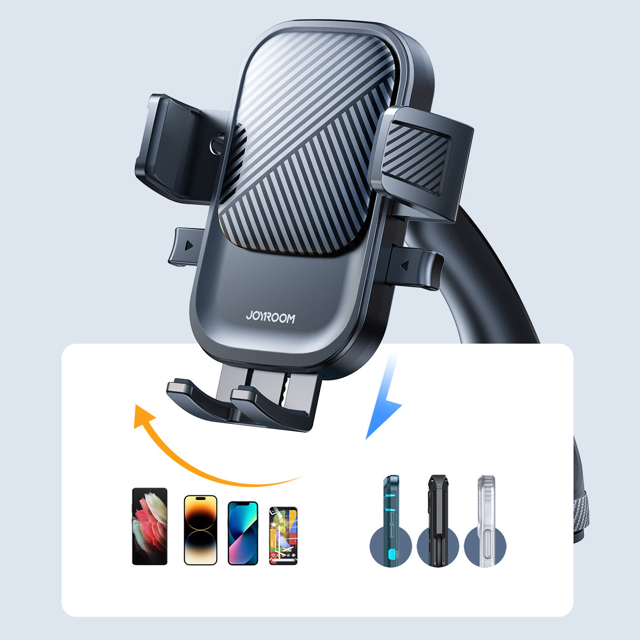 Mobile Phone Stands – Clamping car phone holder mounted on - Carlat