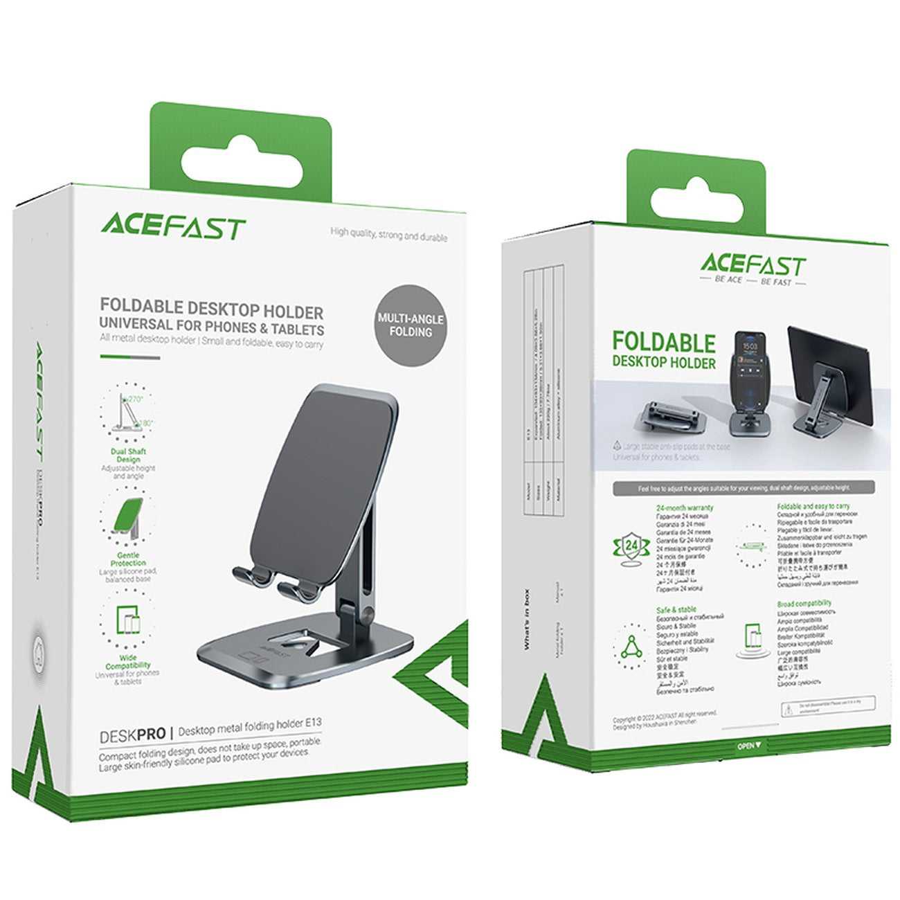 Mobile Phone Stands – Foldable stand holder phone stand, gray - Carlat