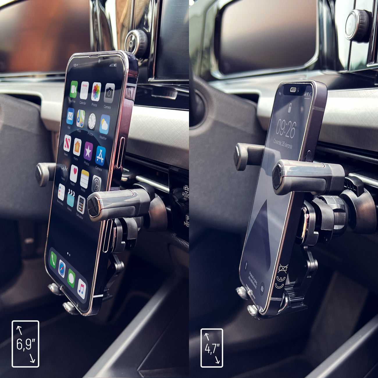 Mobile Phone Stands – Gravity phone holder for the grille - Carlat
