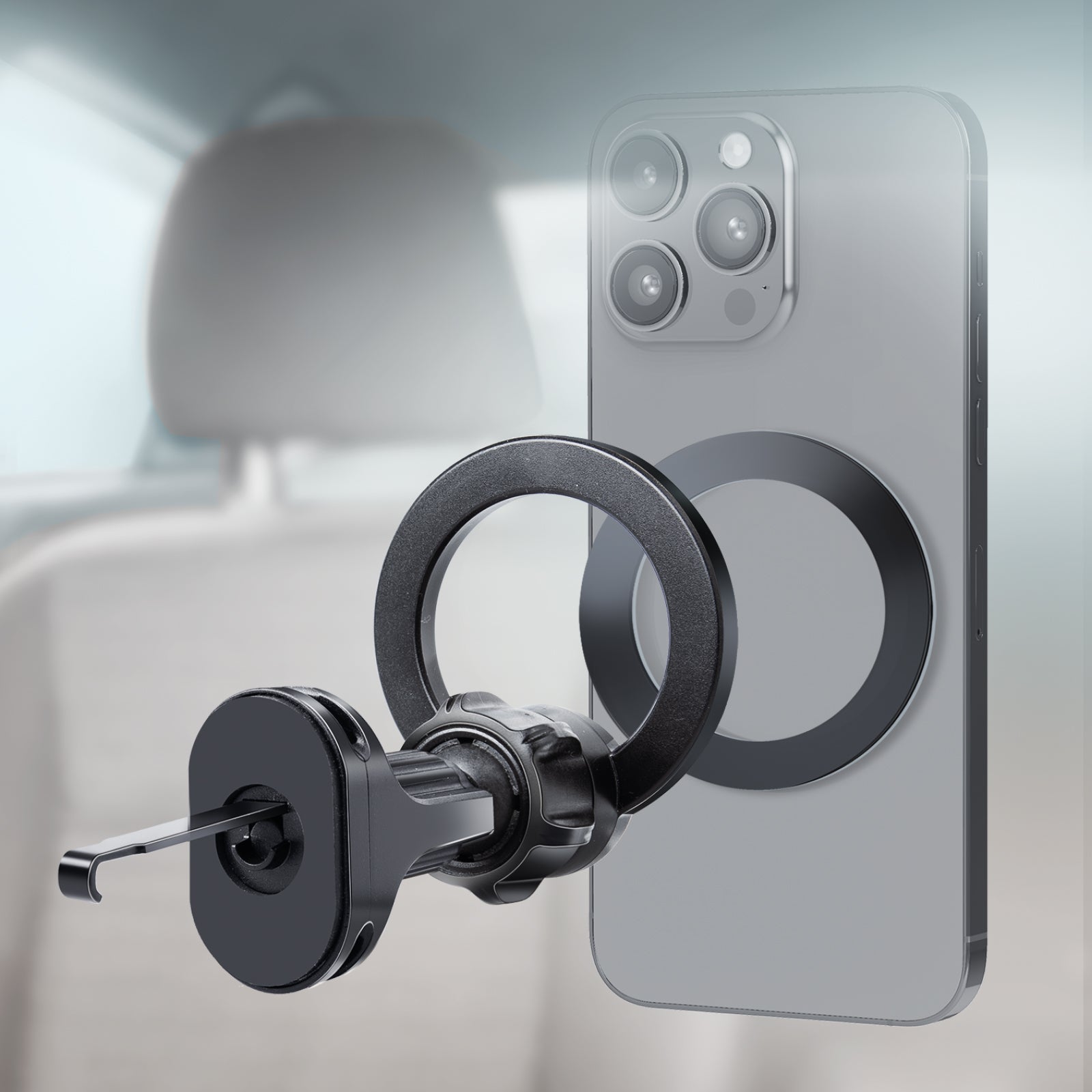 Mobile Phone Stands – MagSafe smartphone car holder - black - Carlat