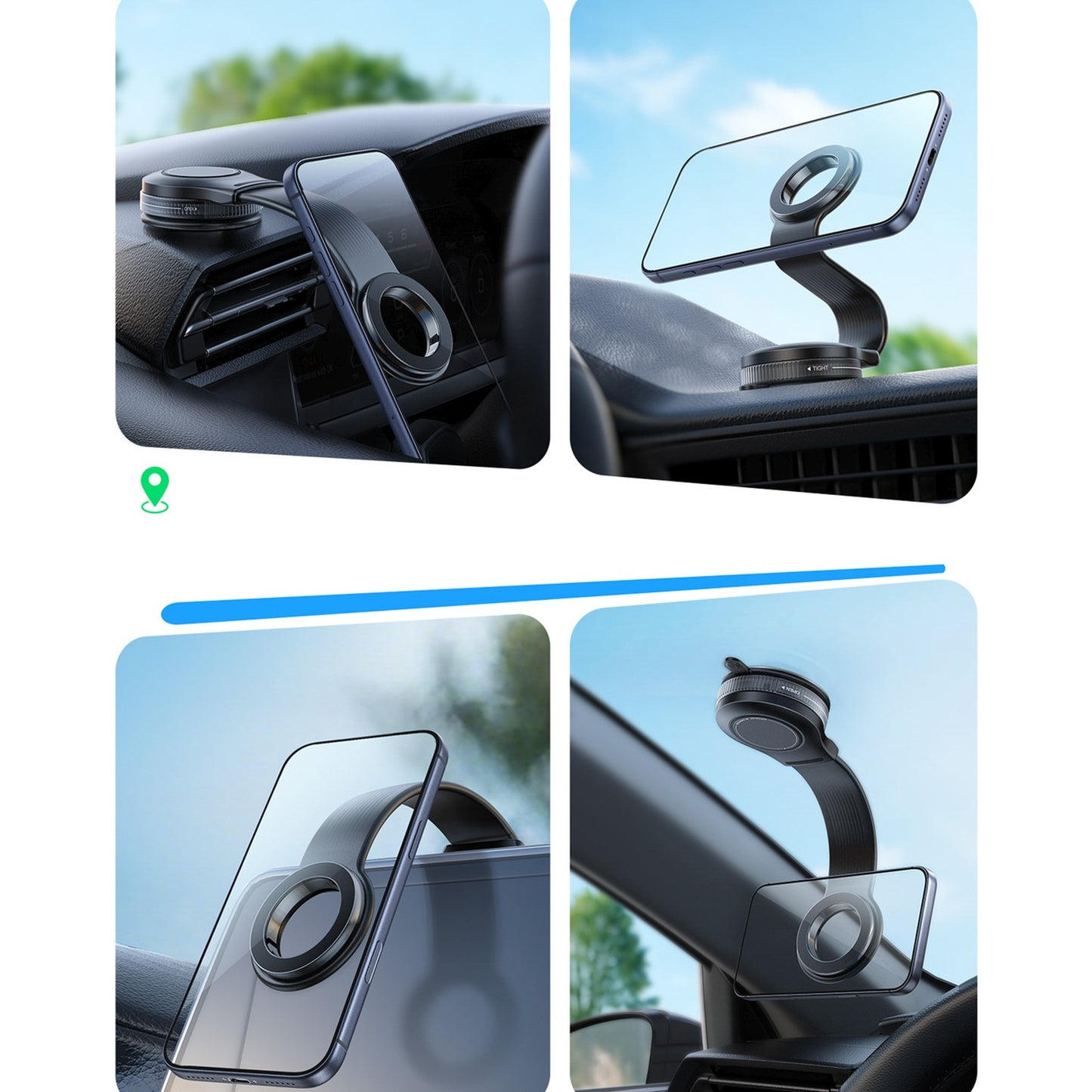 Mobile Phone Stands – Magnetic car holder for a smartphone - Carlat