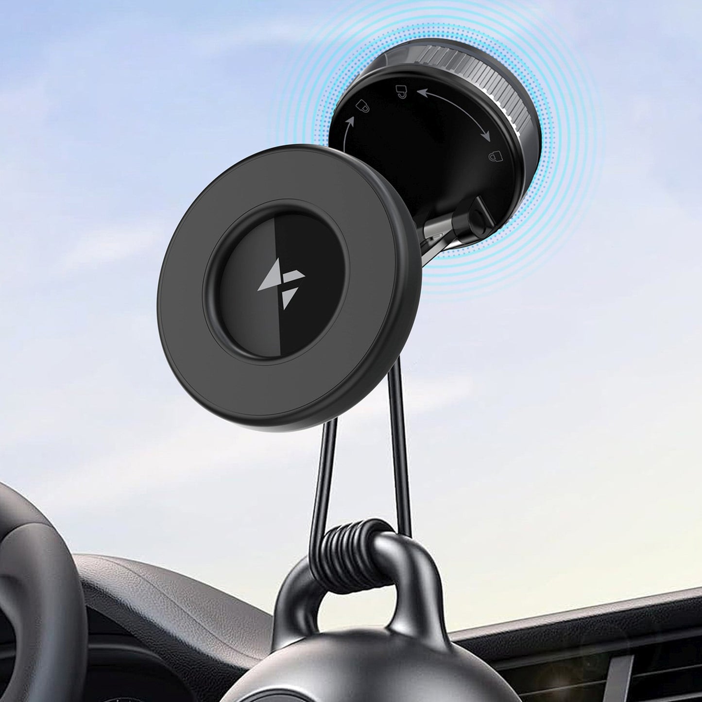 Mobile Phone Stands – Magnetic car holder for dashboard, glass - Carlat