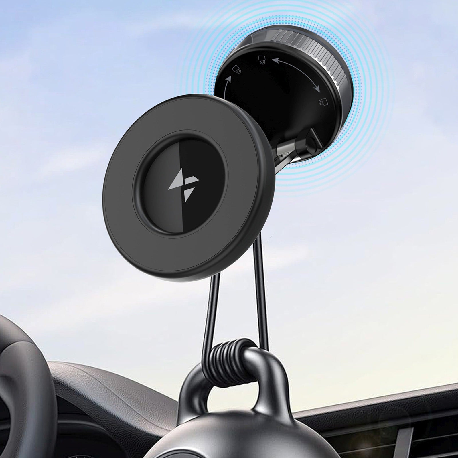 Mobile Phone Stands – Magnetic car holder for dashboard, glass - Carlat