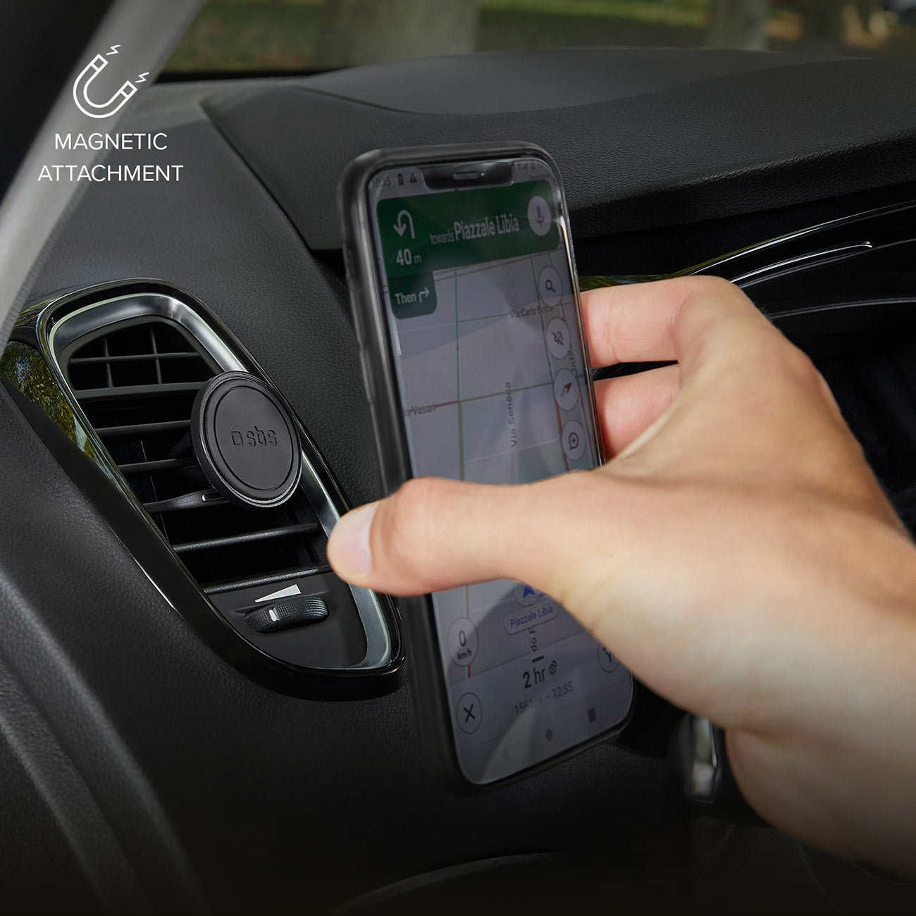 Mobile Phone Stands – Magnetic car holder for smartphone, diameter - Carlat