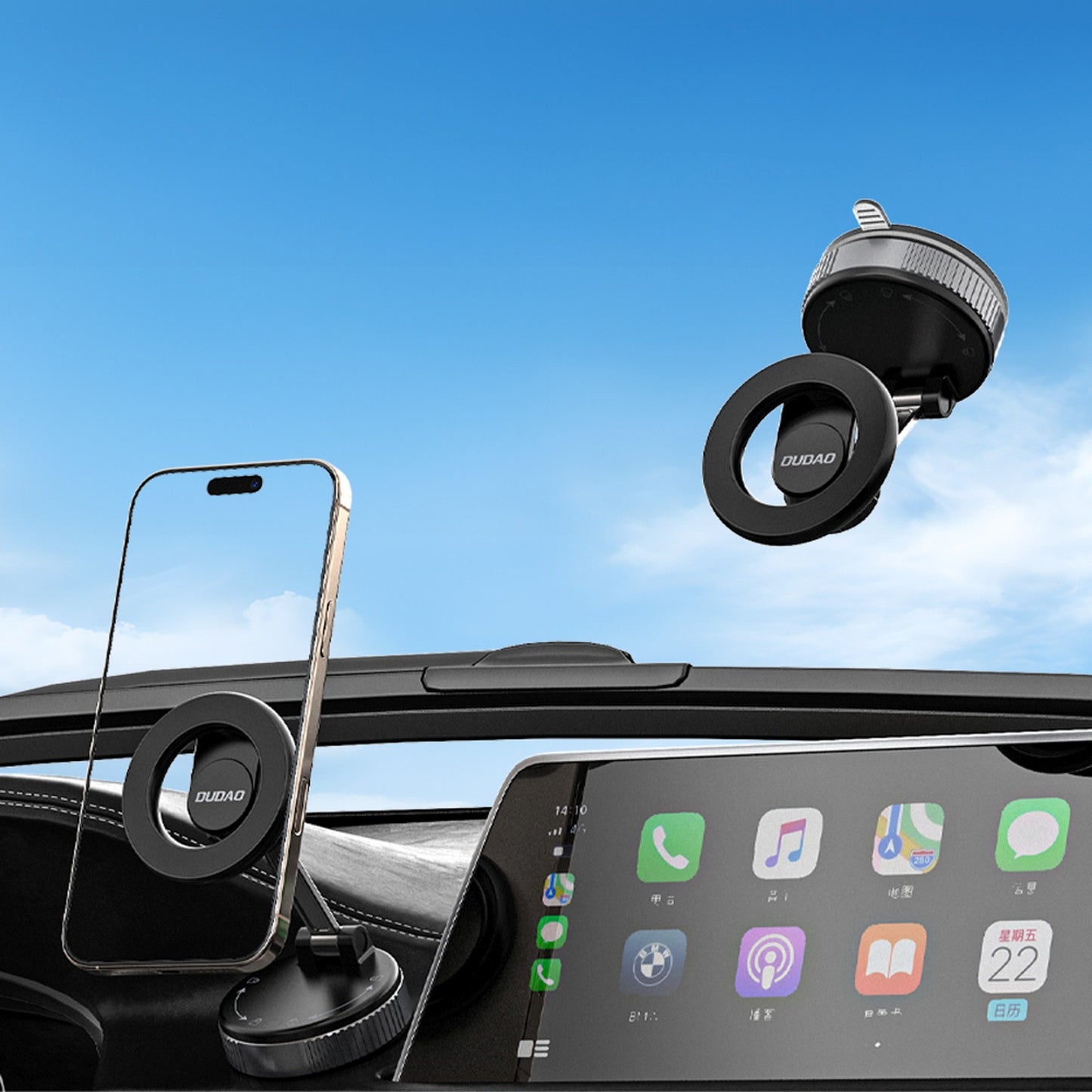 Mobile Phone Stands – Magnetic car holder for smartphone with - Carlat
