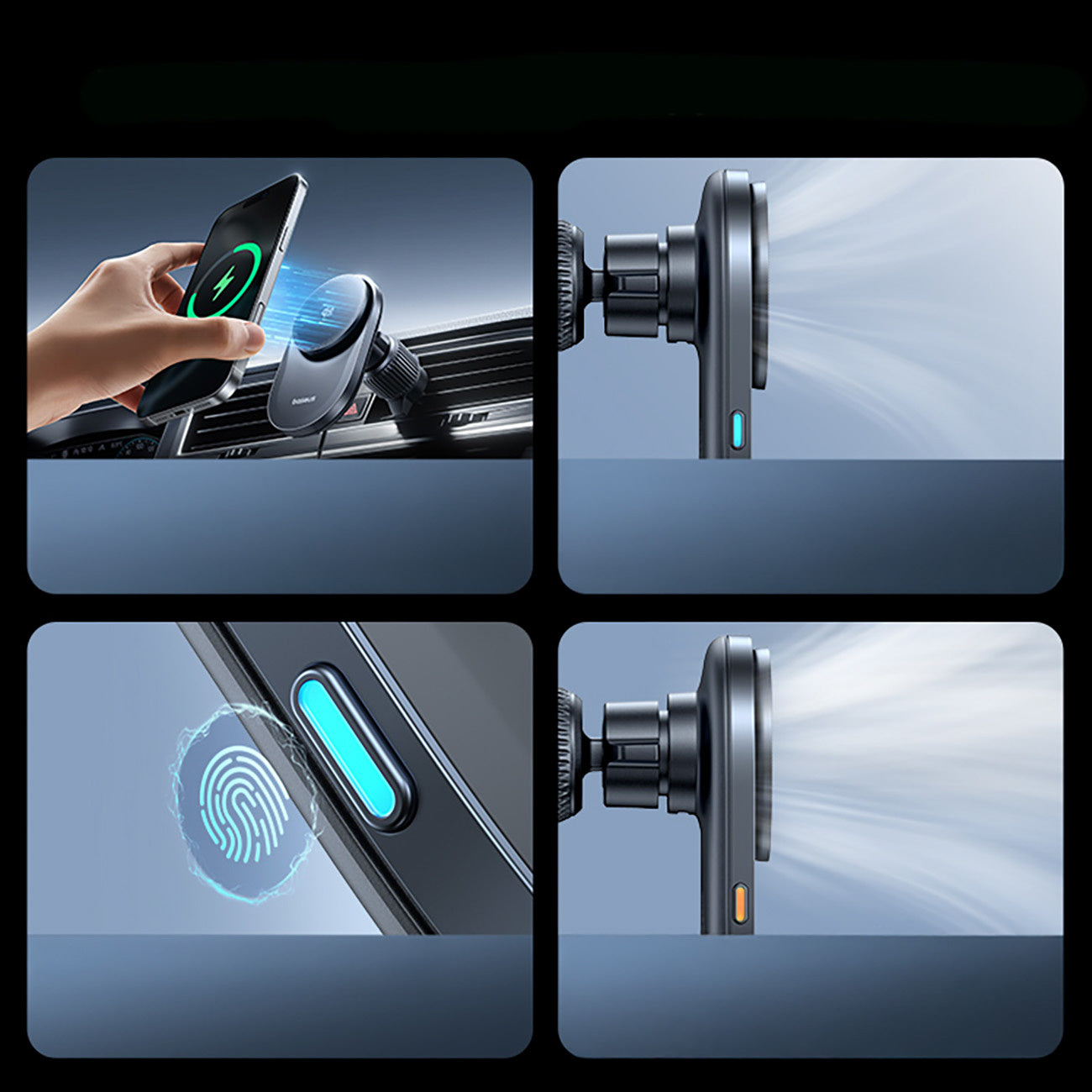 Mobile Phone Stands – Magnetic car holder with Qi2.2 grille - Carlat