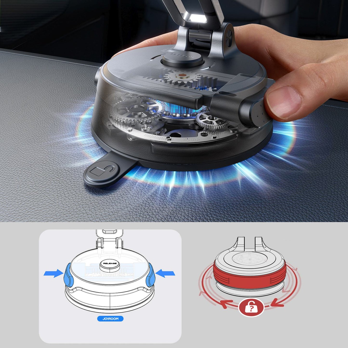 Mobile Phone Stands – Magnetic car holder with suction cup - Carlat
