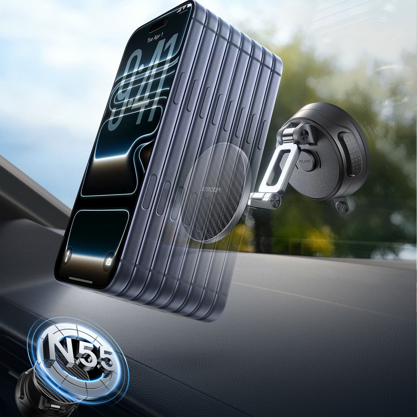 Mobile Phone Stands – Magnetic car holder with suction cup - Carlat