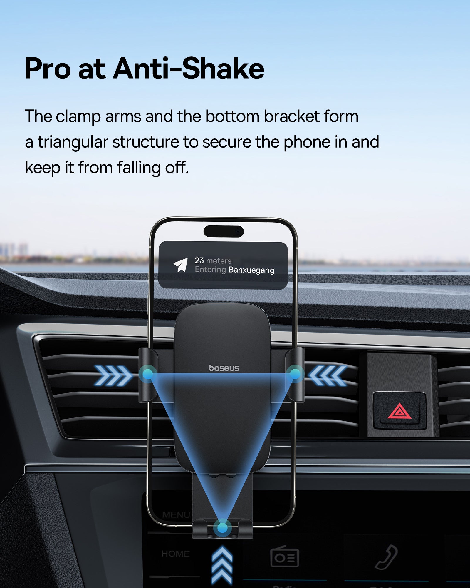 Mobile Phone Stands – Metal Age 3 gravity car phone - Carlat