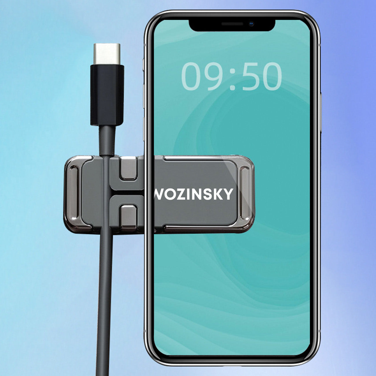 Mobile Phone Stands – Self-adhesive magnetic phone holder with cable - Carlat