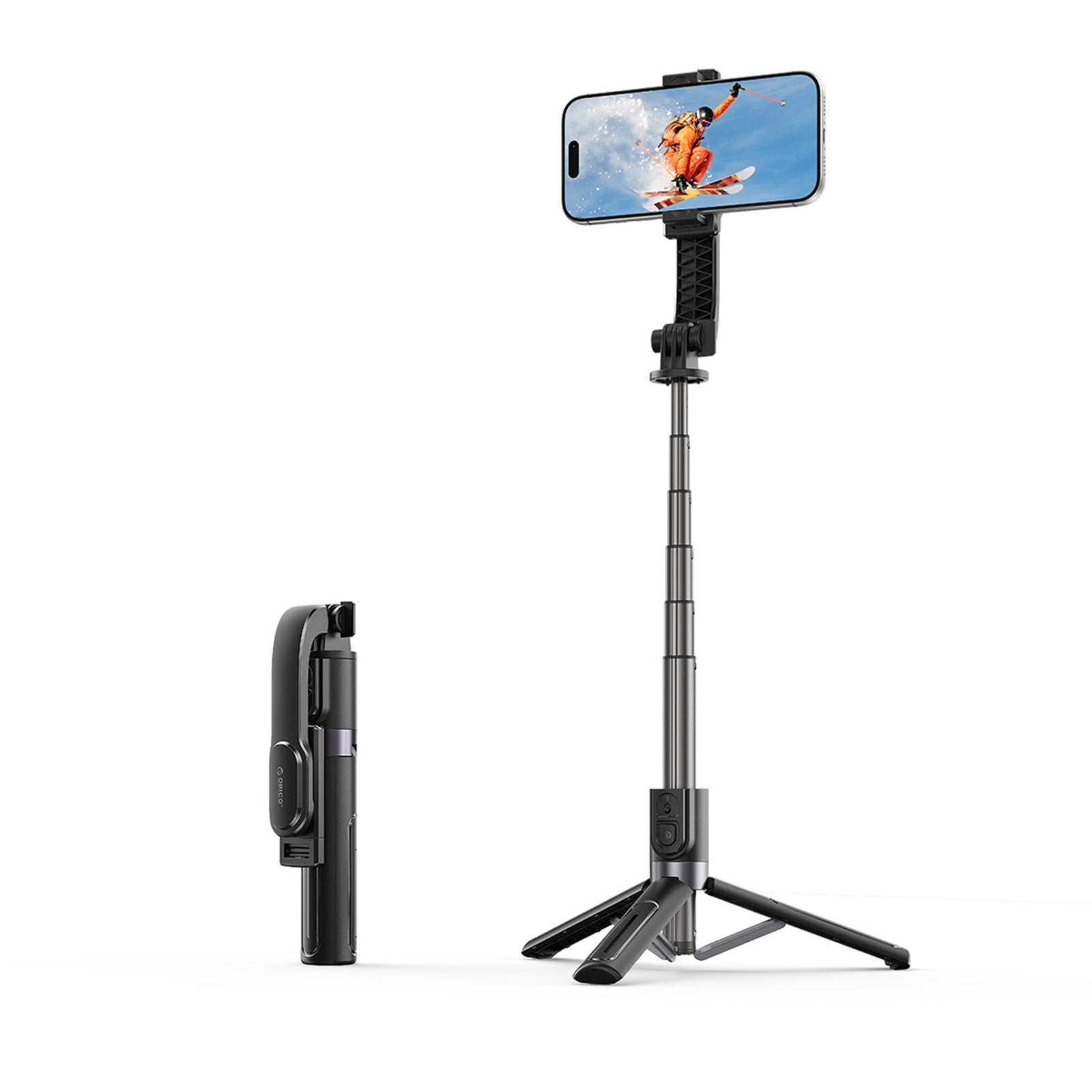 Mobile Phone Stands – Selfie stick mini aluminum tripod Bluetooth - Carlat