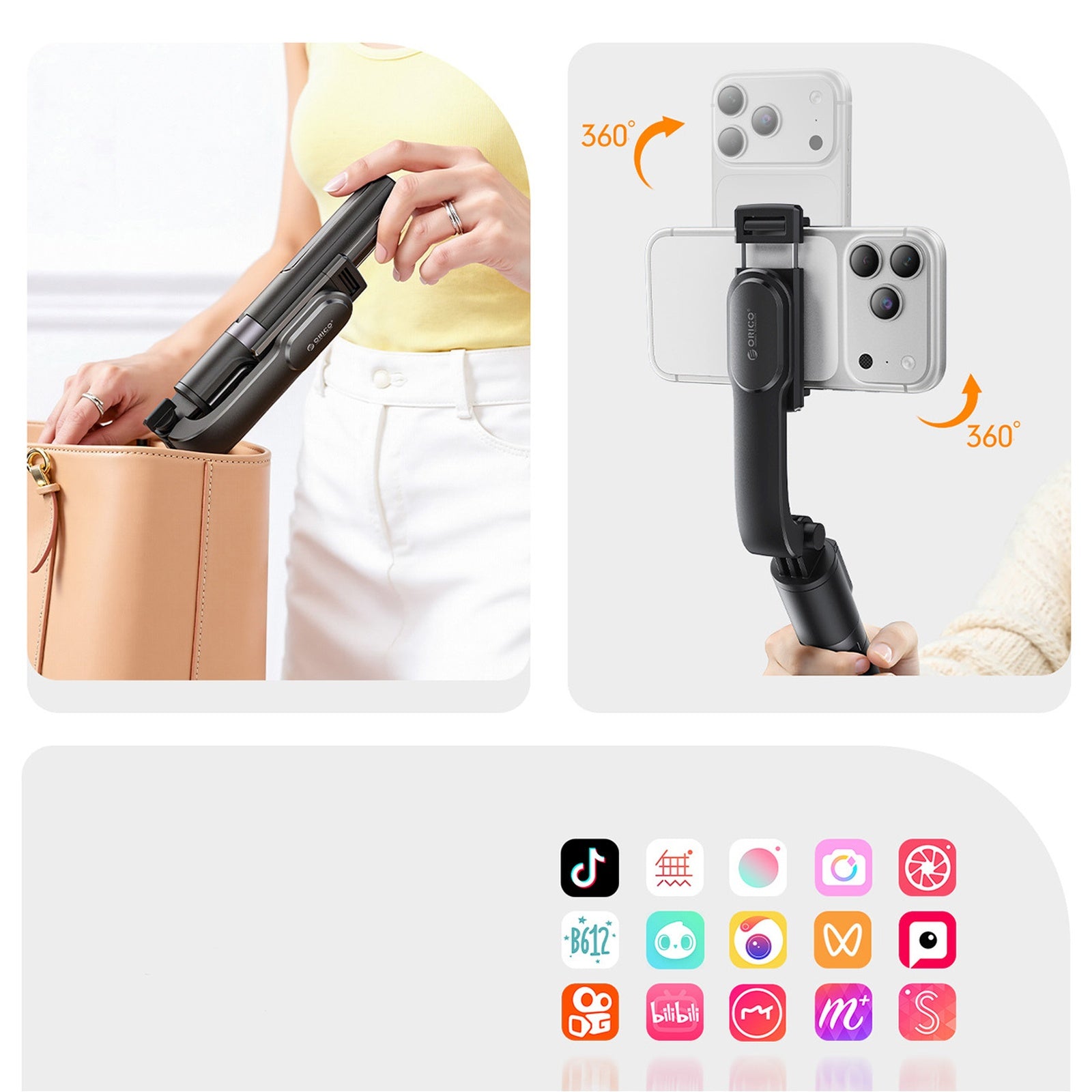 Mobile Phone Stands – Selfie stick mini aluminum tripod Bluetooth - Carlat