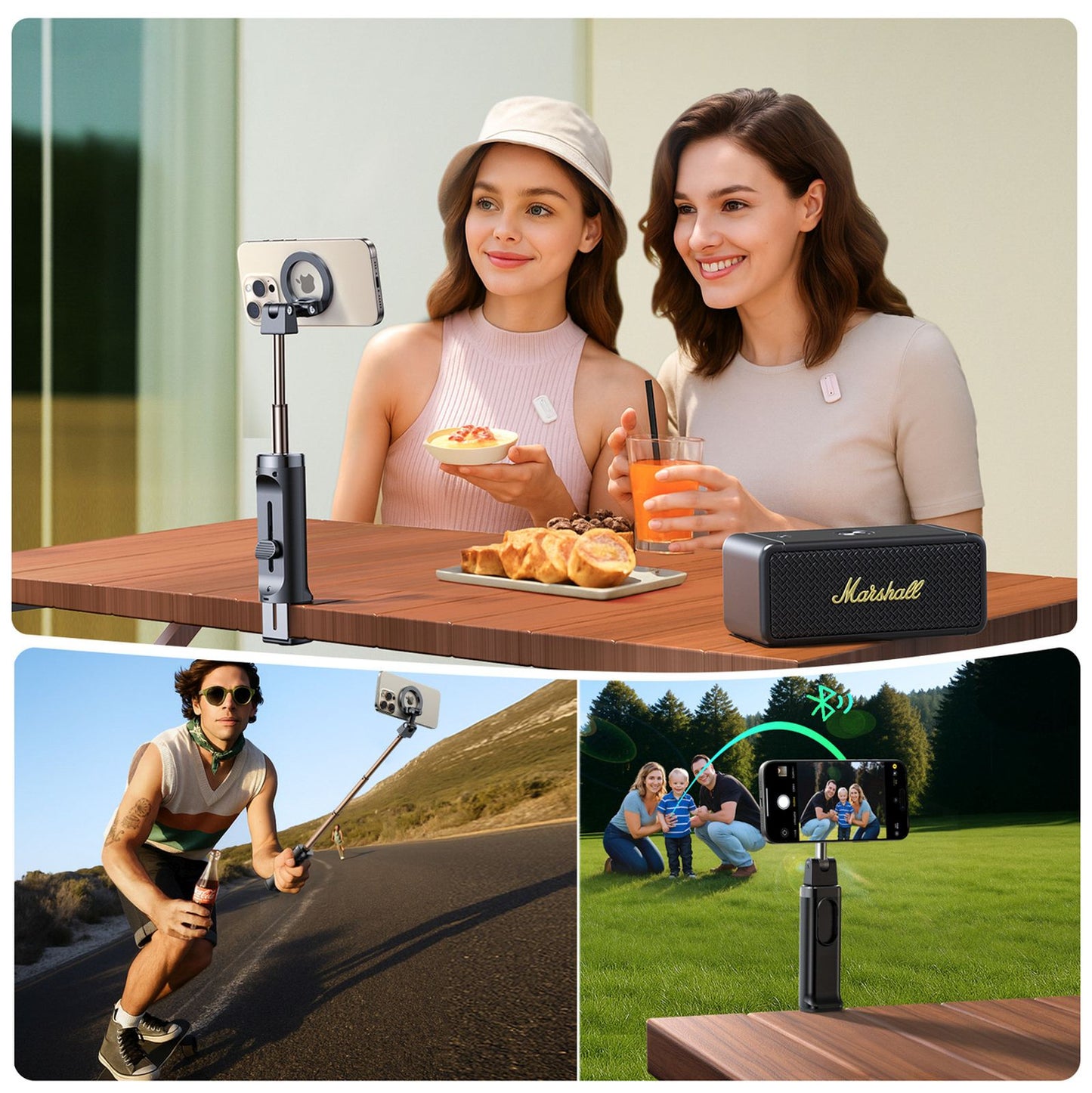 Mobile Phone Stands – Selfie stick photo stick with MagSafe - Carlat