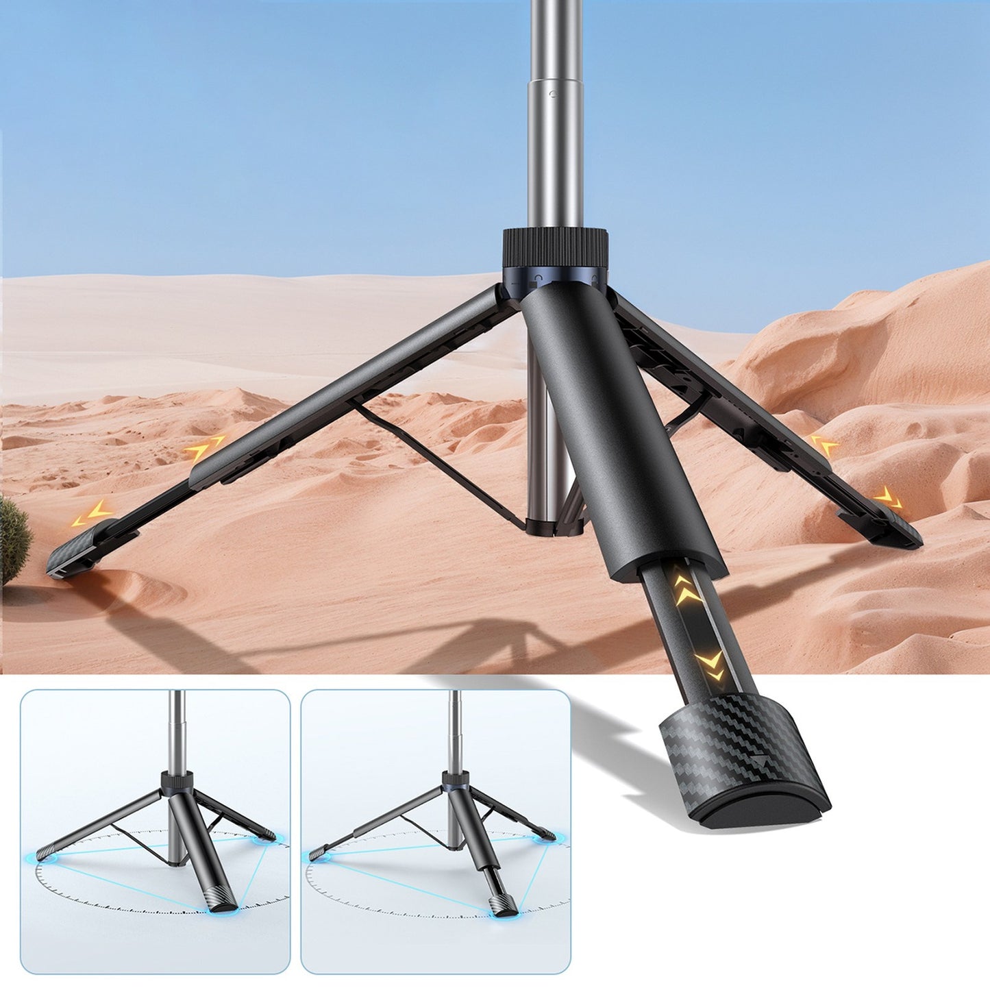 Mobile Phone Stands – Selfie stick stick with smartphone holder, - Carlat