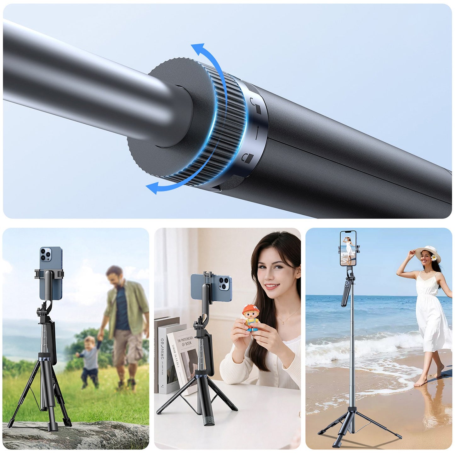 Mobile Phone Stands – Selfie stick stick with smartphone holder, - Carlat
