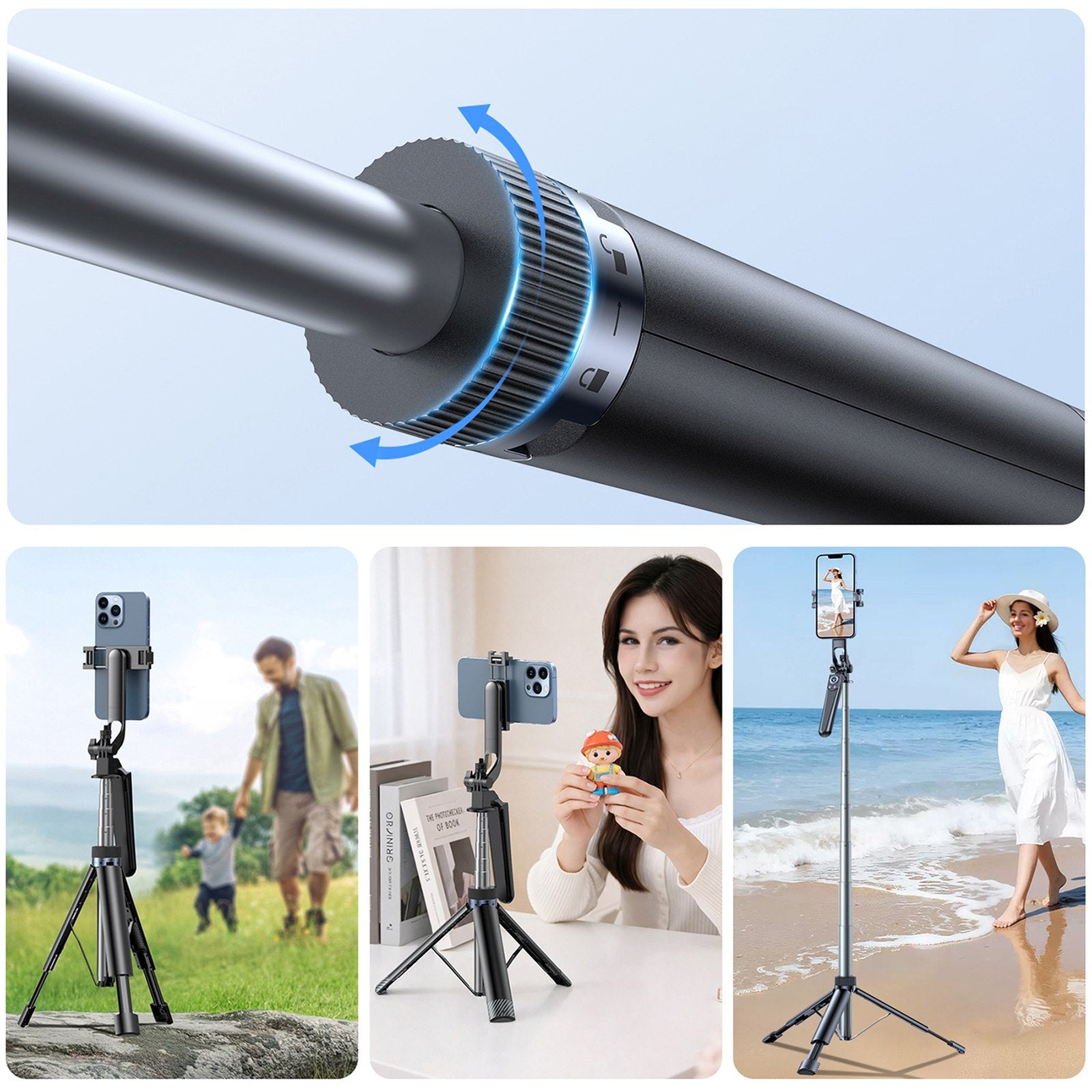 Mobile Phone Stands – Selfie stick stick with smartphone holder, - Carlat