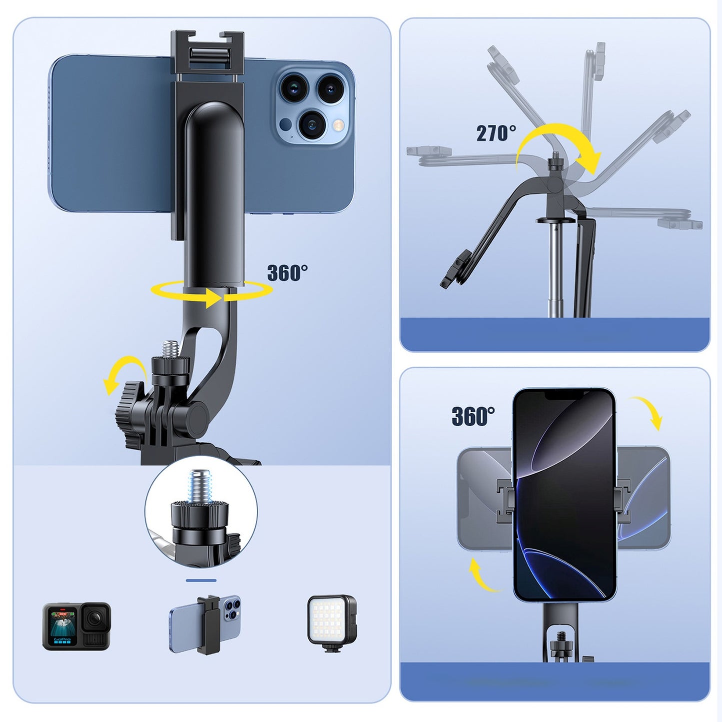Mobile Phone Stands – Selfie stick stick with smartphone holder, - Carlat