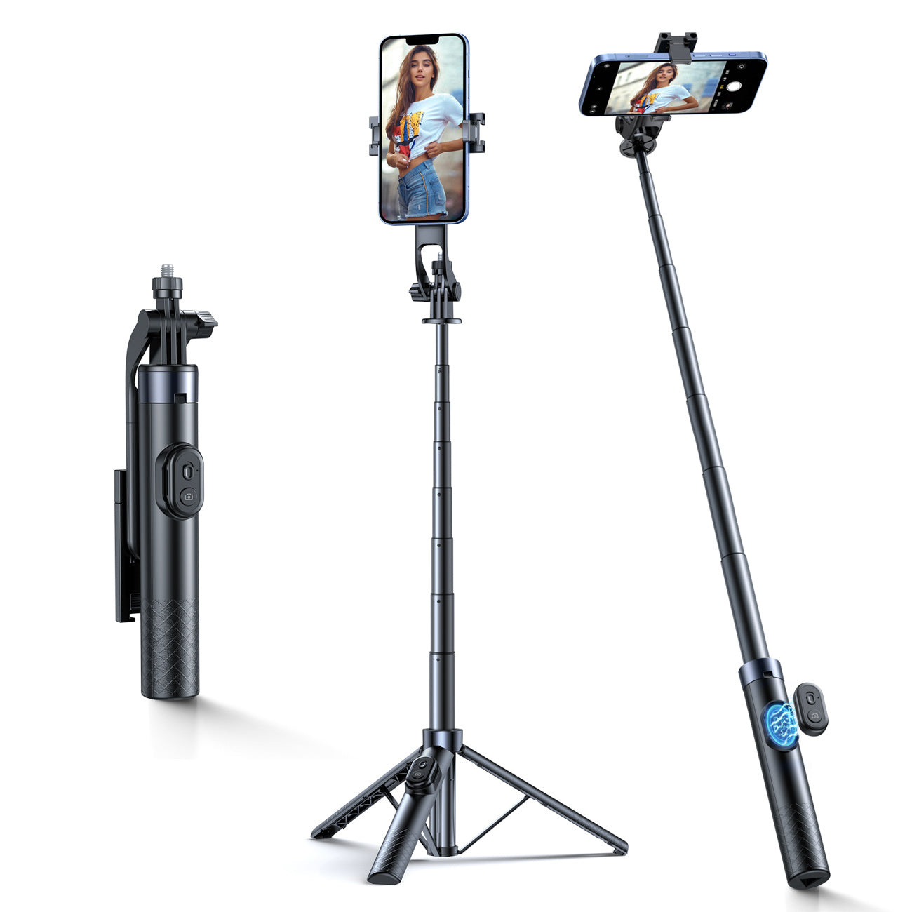 Mobile Phone Stands – Selfie stick stick with smartphone holder, - Carlat