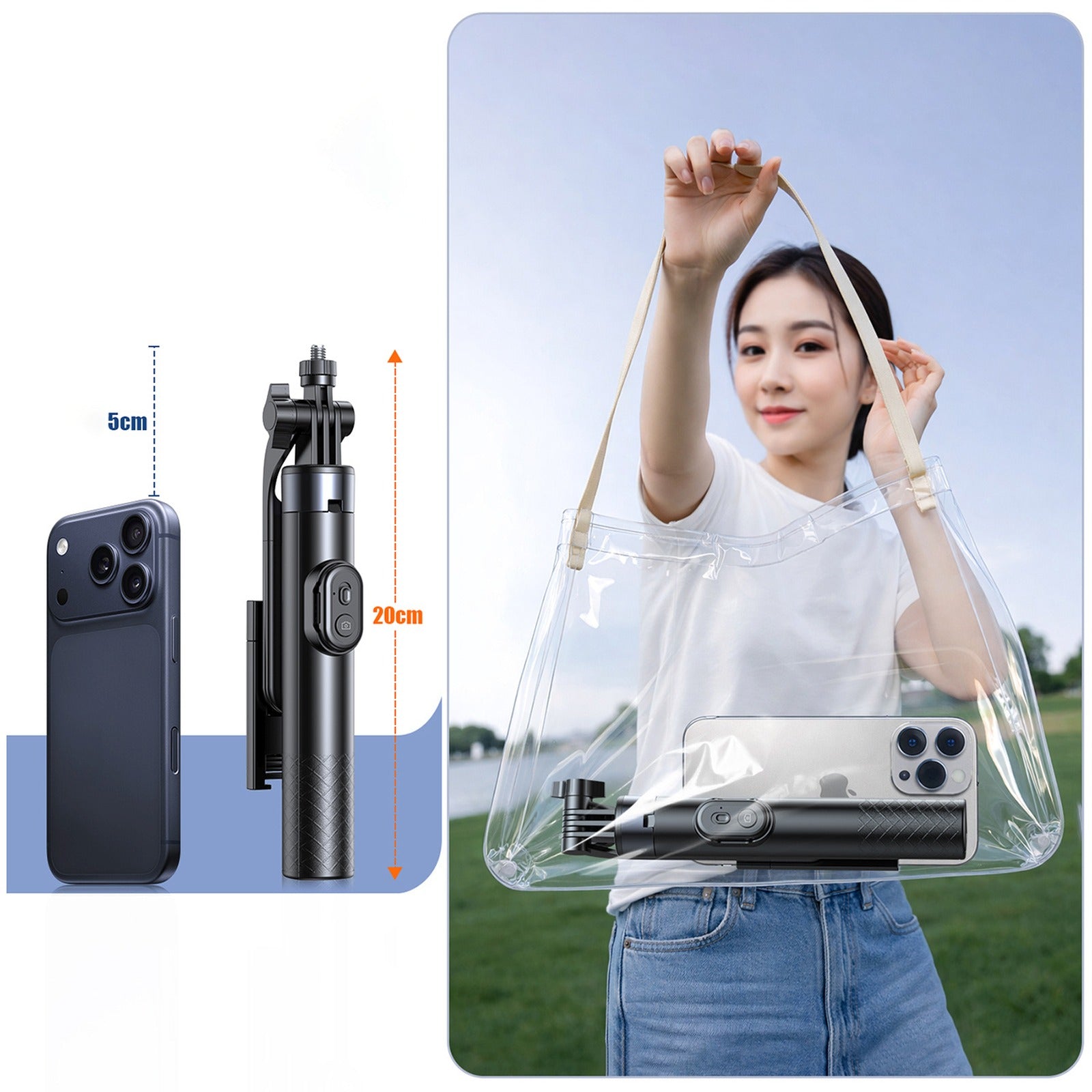 Mobile Phone Stands – Selfie stick stick with smartphone holder, - Carlat