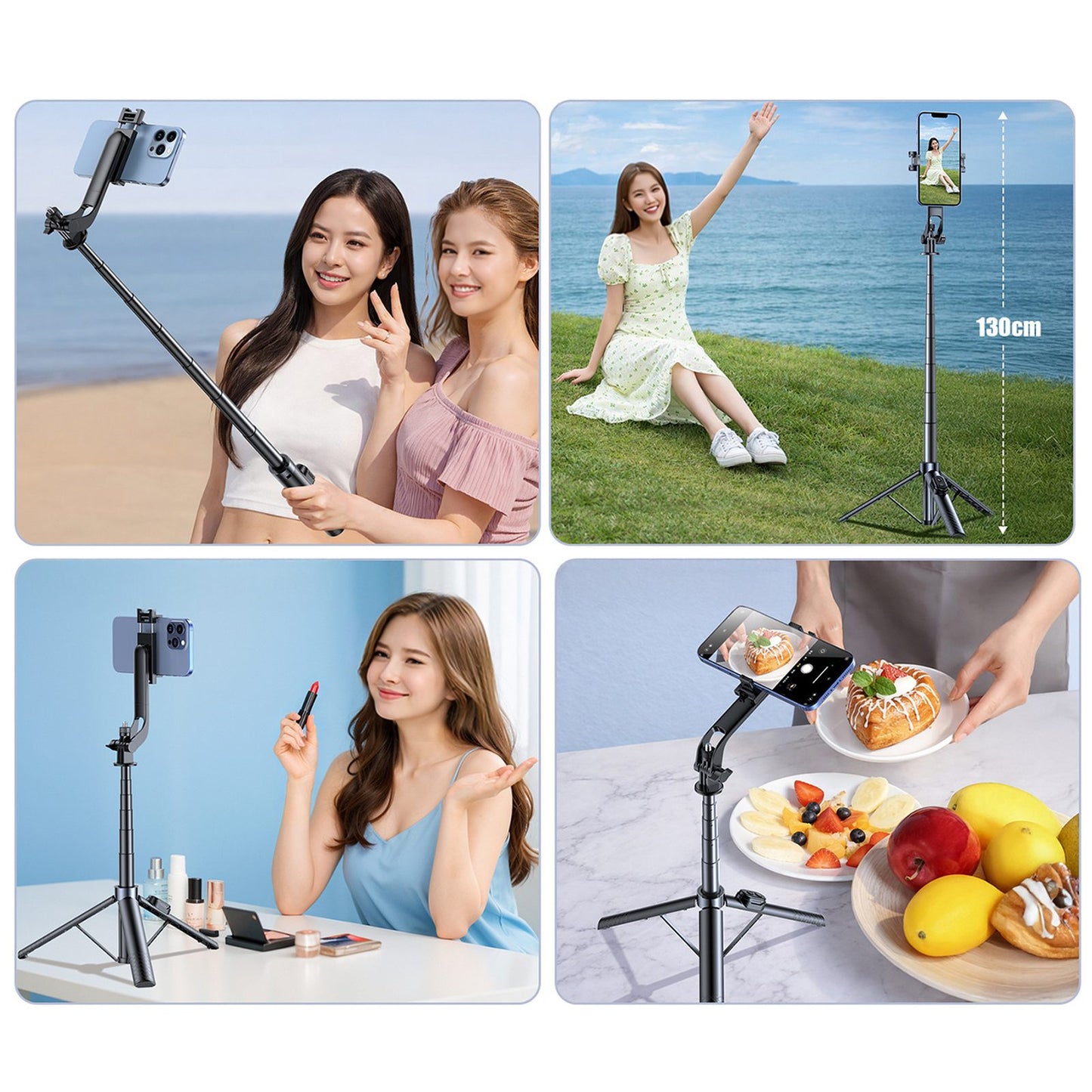 Mobile Phone Stands – Selfie stick stick with smartphone holder, - Carlat