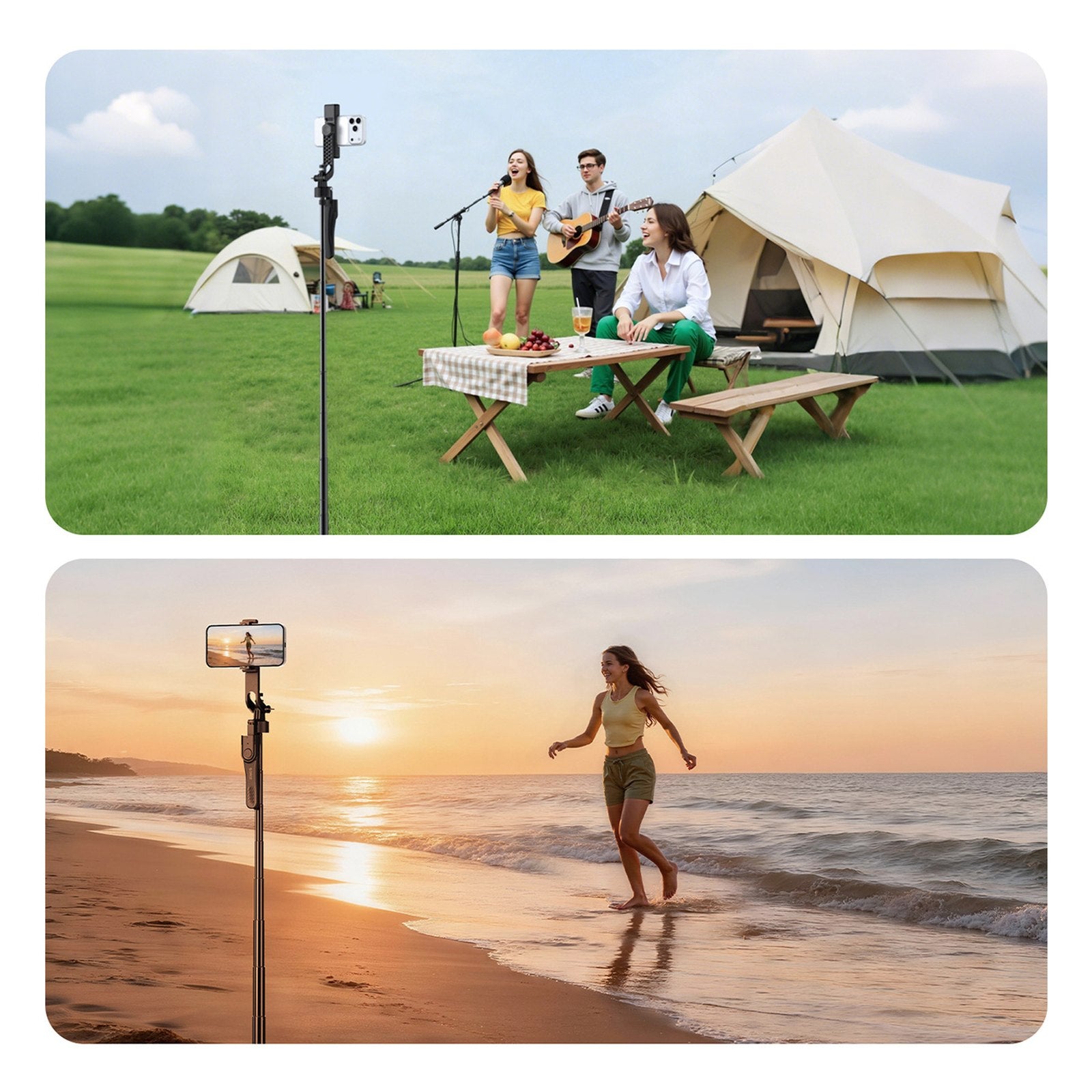 Mobile Phone Stands – Selfie stick tripod 1/4'' for phone - Carlat