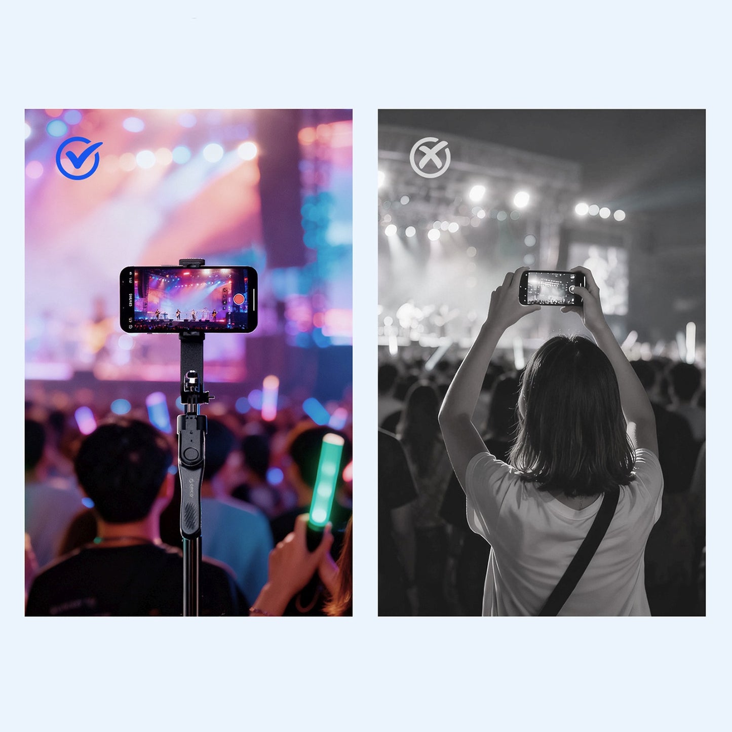 Mobile Phone Stands – Selfie stick tripod 1/4'' for phone - Carlat