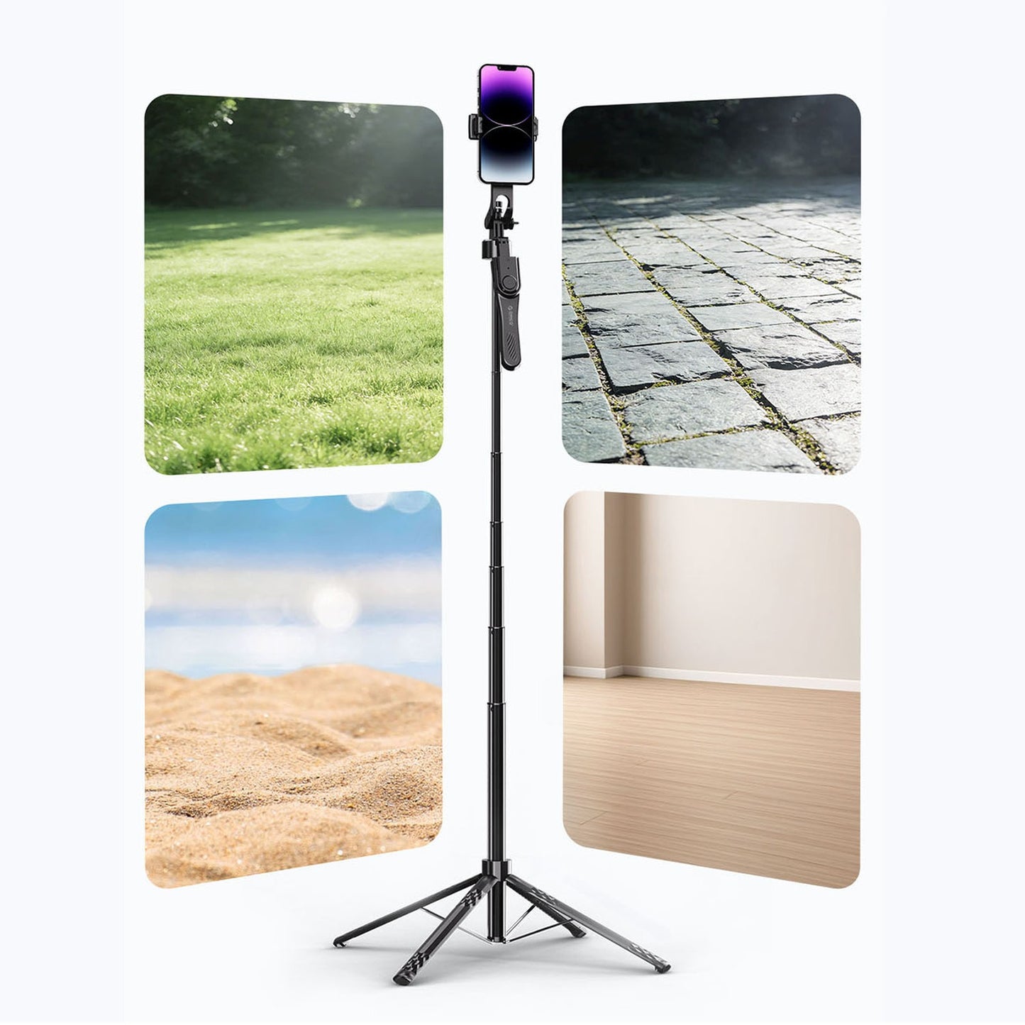 Mobile Phone Stands – Selfie stick tripod 1/4'' for phone - Carlat