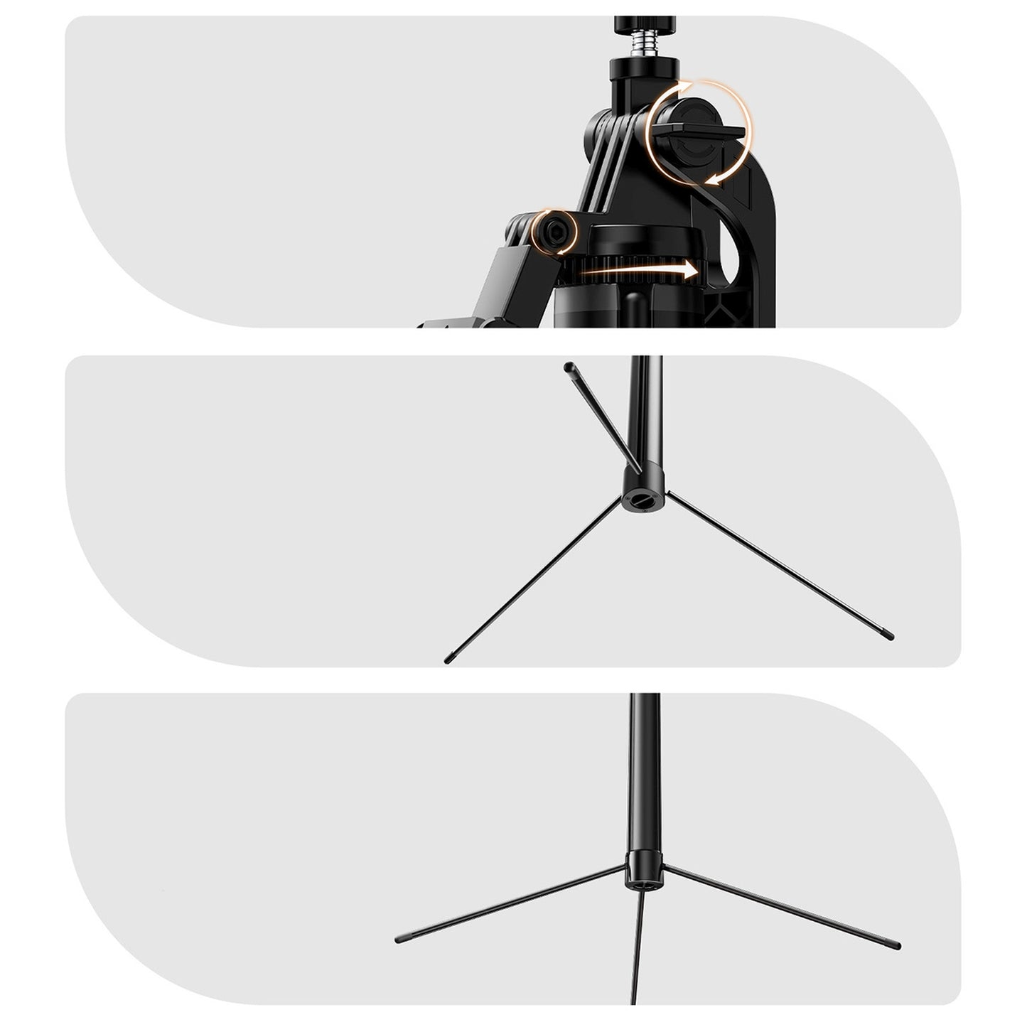 Mobile Phone Stands – Selfie stick tripod 1/4'' for phone, - Carlat