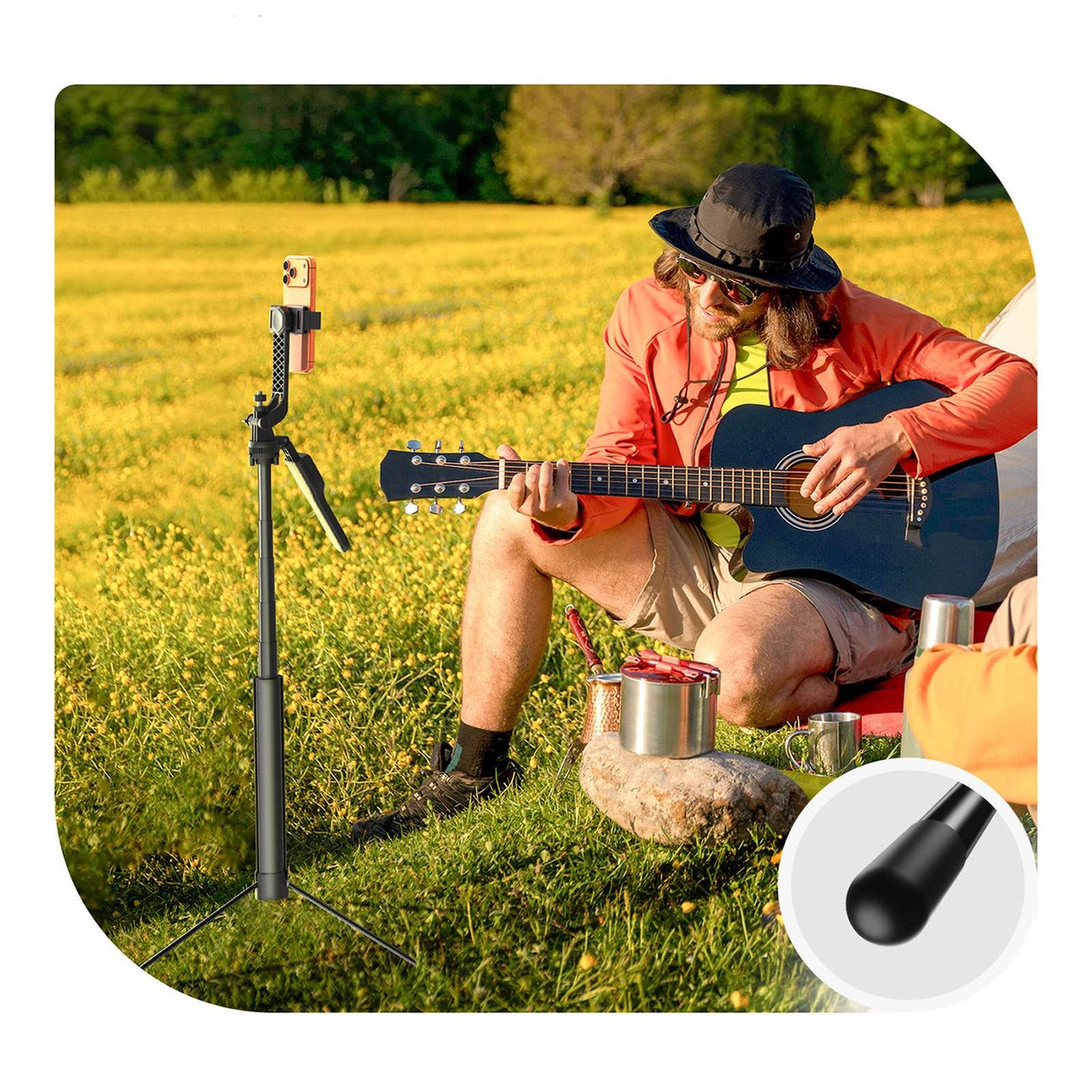 Mobile Phone Stands – Selfie stick tripod 1/4'' for phone, - Carlat