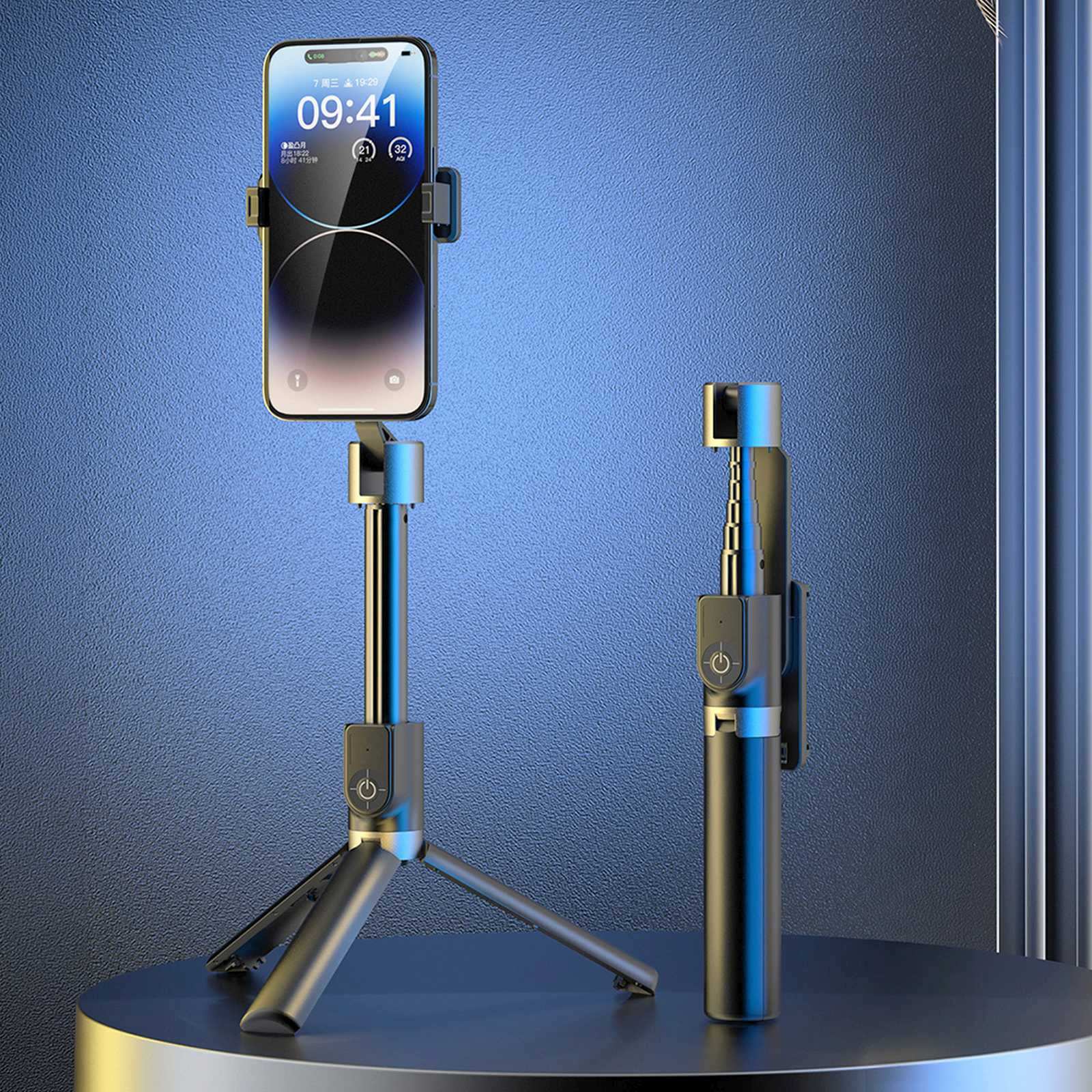 Mobile Phone Stands – Selfie stick with tripod and Bluetooth - Carlat
