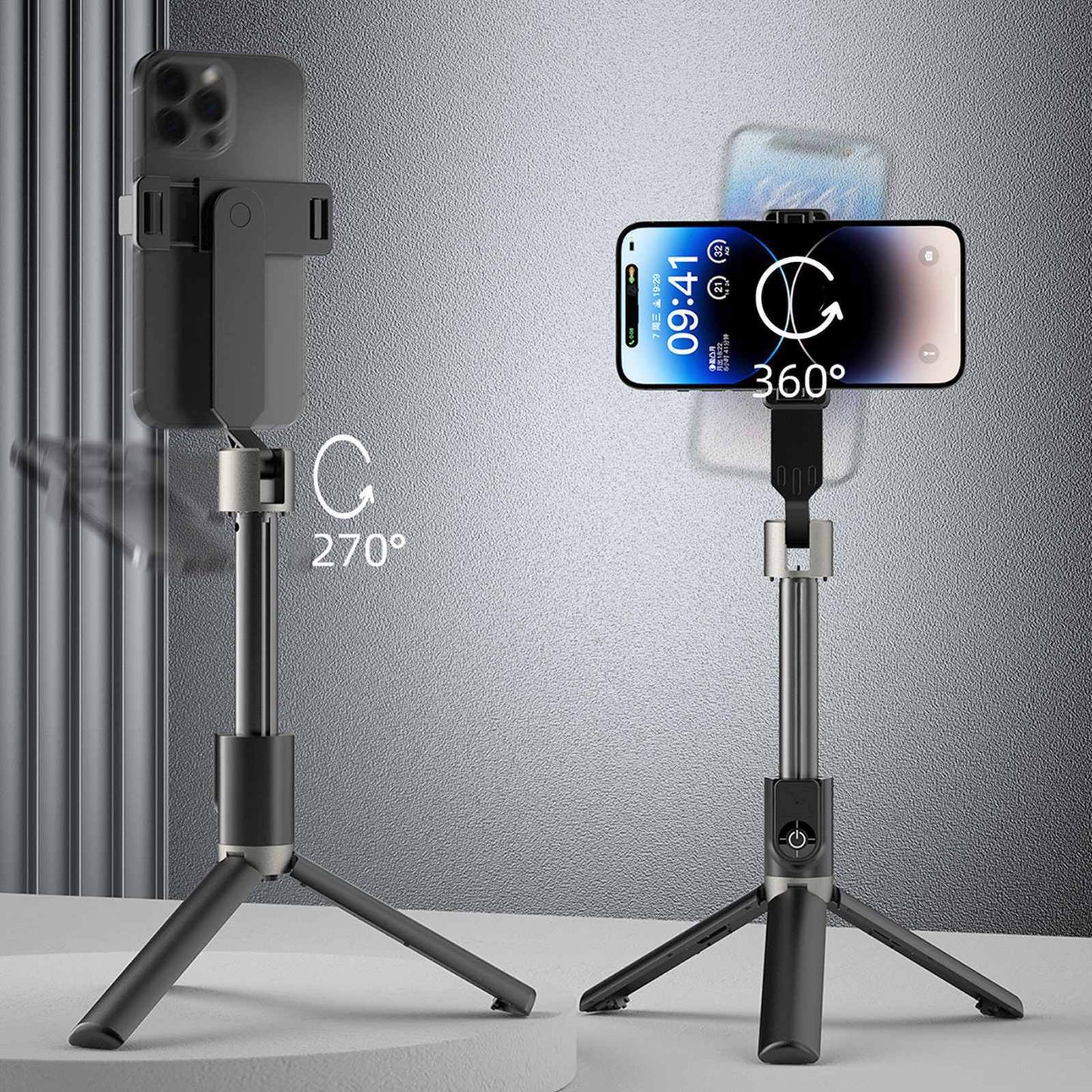 Mobile Phone Stands – Selfie stick with tripod and Bluetooth - Carlat