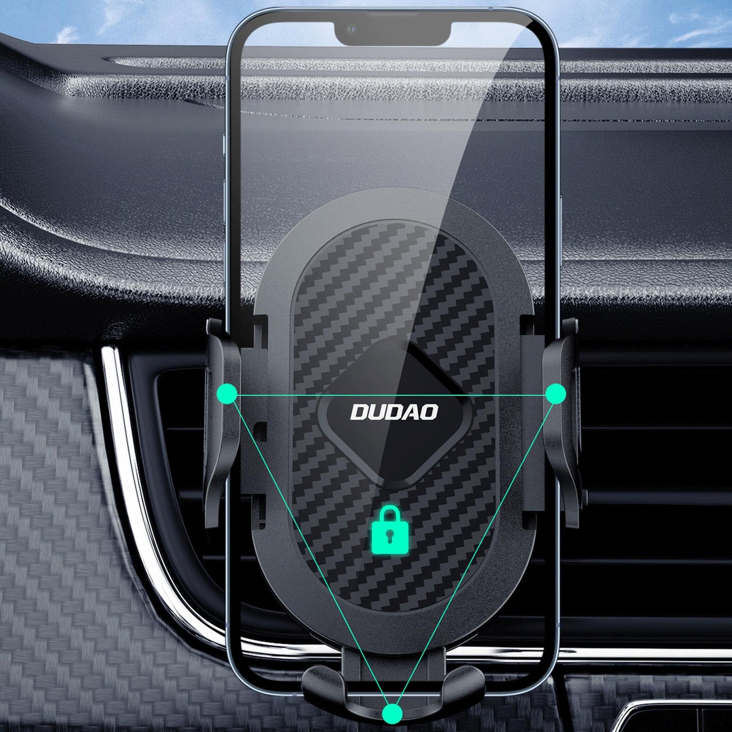 Mobile Phone Stands – Smartphone clamp car holder for air - Carlat
