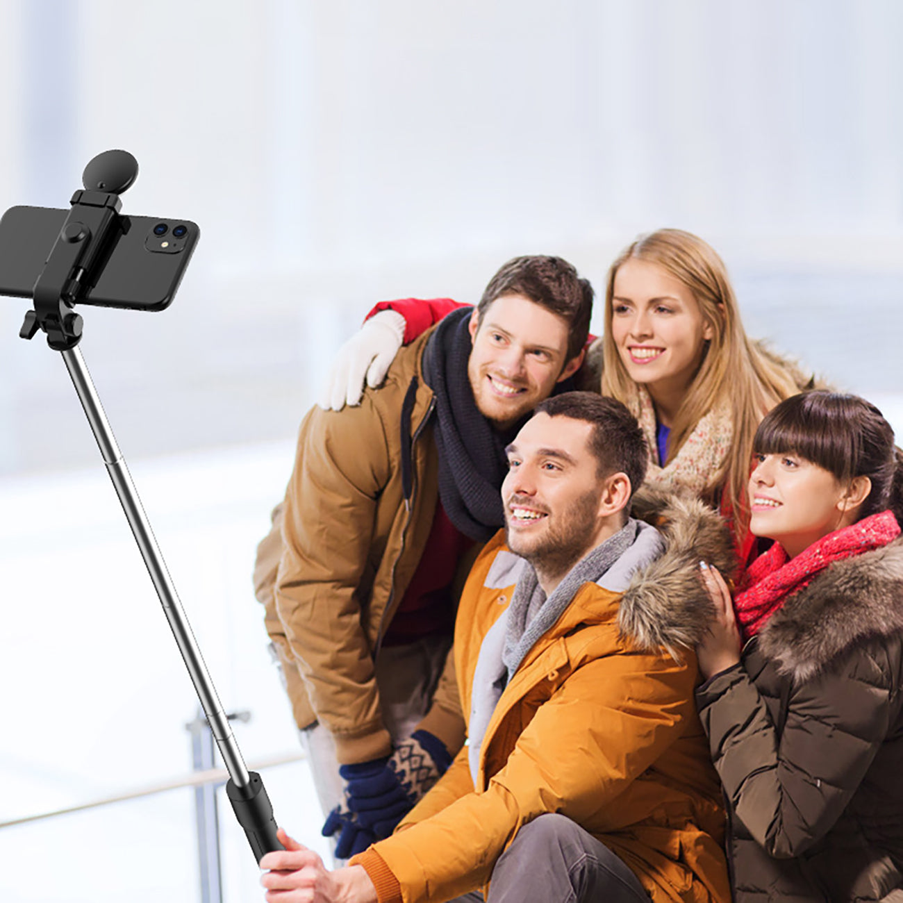 Mobile Phone Stands – Telescopic selfie stick with remote control - Carlat