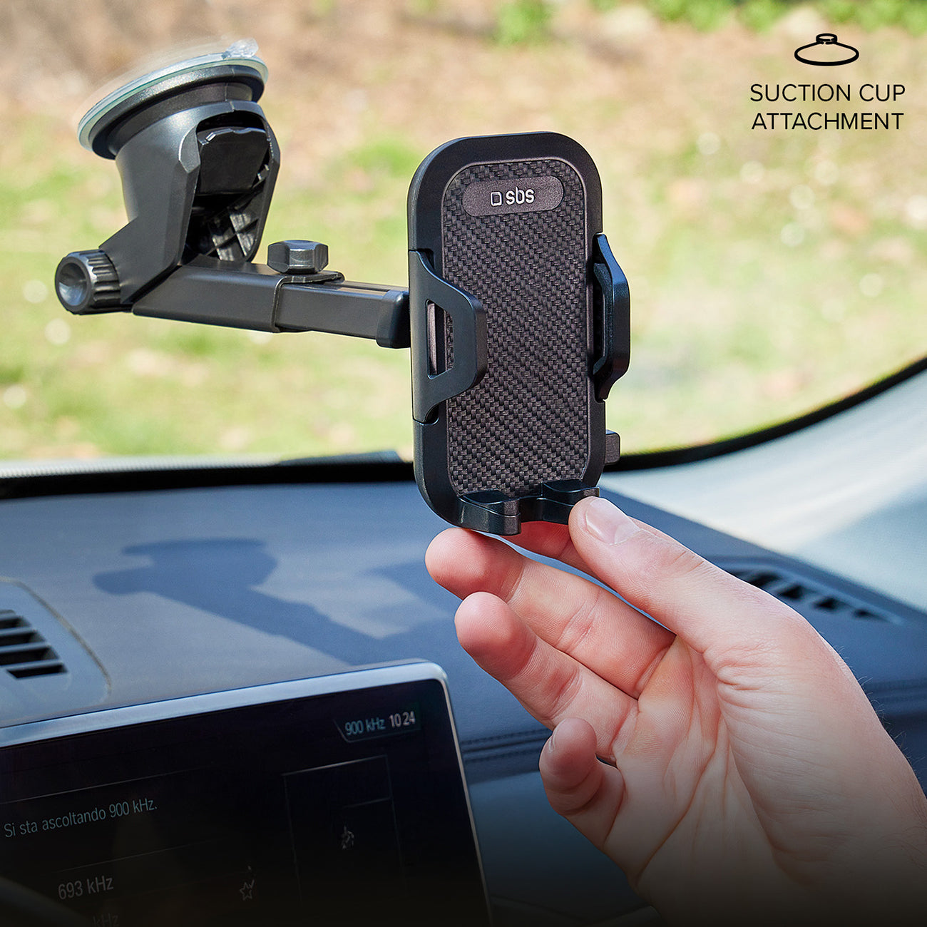 Mobile Phone Stands – Telescopic smartphone car holder with suction - Carlat