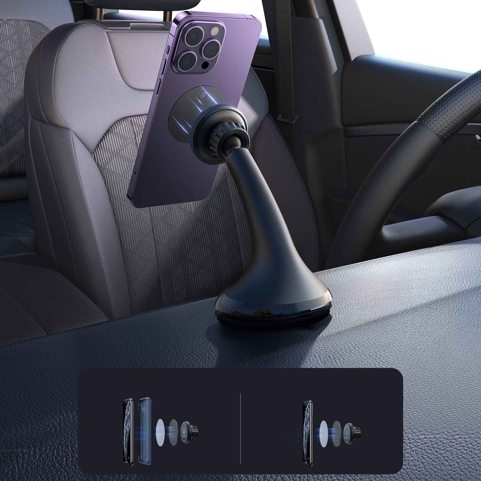 Mobile Phone Stands – Universal magnetic car phone holder for - Carlat