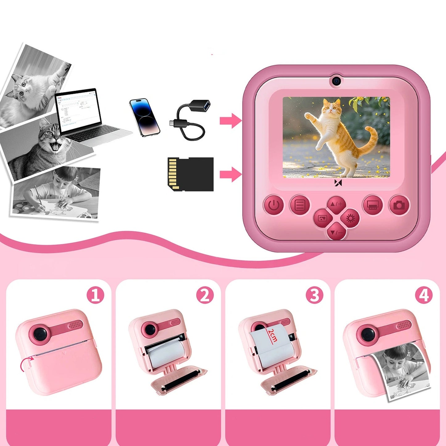 Mobile & Smart Phone Accessories – Camera with thermal printer - Carlat