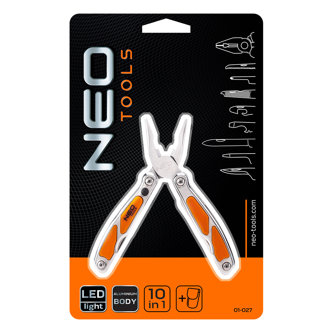 Multi-tools and – Mini multi-tool, with LED, set of 10 elements - Carlat