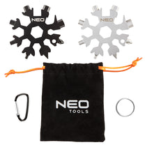 NEO TOOLS Multi-tools and key – Snowflake multi-tool 19 in 1, 2 pcs.