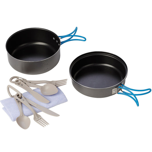 Camping Cookware & Dinnerware – Tourist tableware and cutlery SET - Carlat