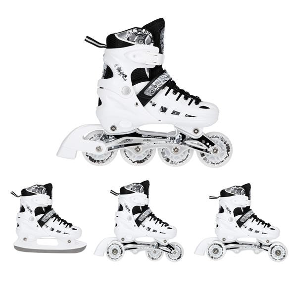 NH10905 4in1 LED SIZE L(39-42) INLINE/ICE-SKATES NILS EXTREME - Carlat