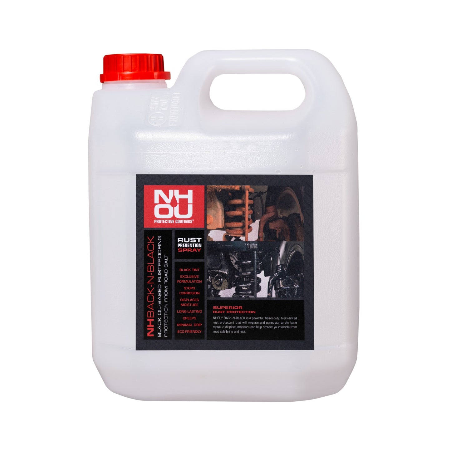 NHOU® Black Rustproofing Set – 1L + 5L Coating and VIGOR Spray Gun - Carlat